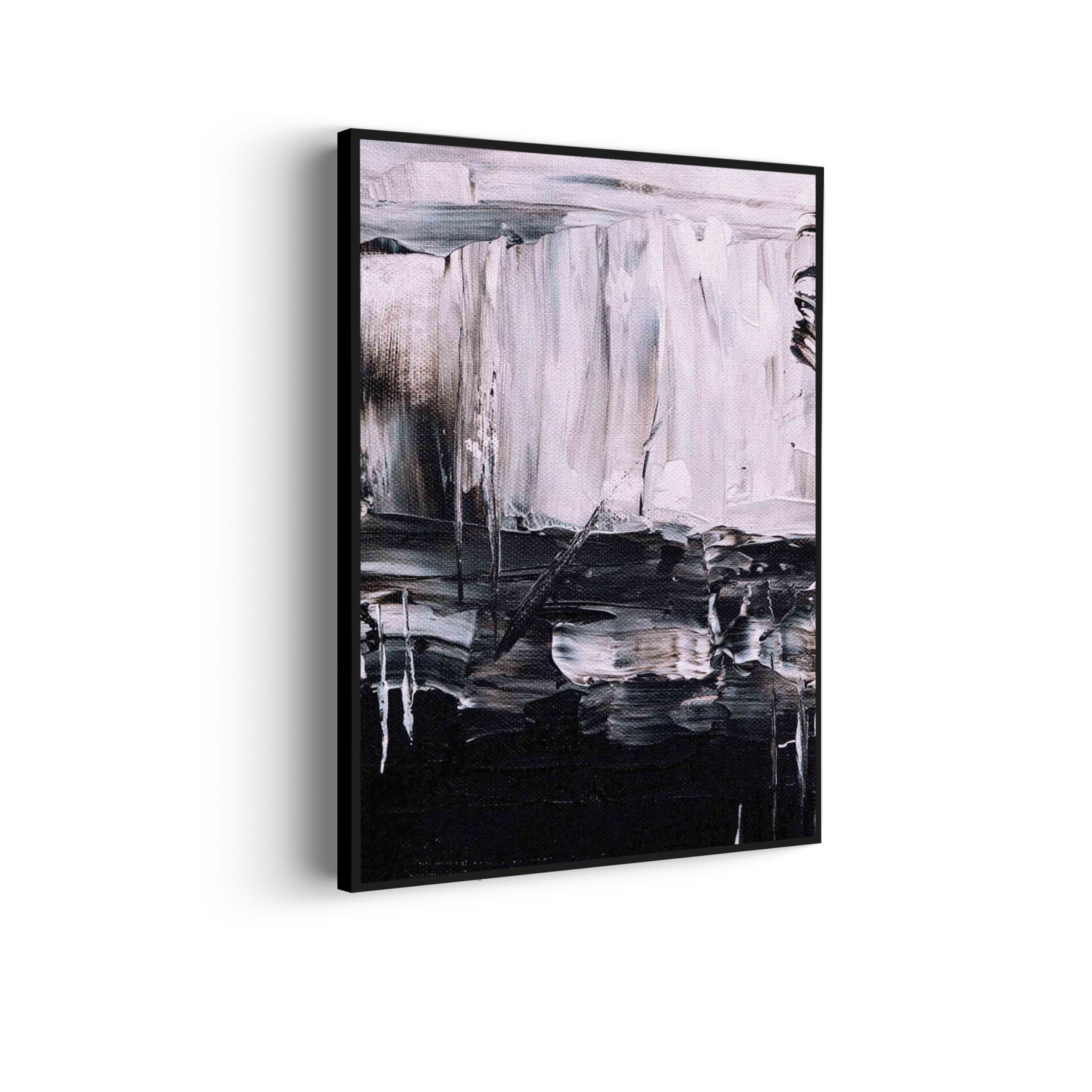Akoestisch Schilderij Scandinavisch Wit met Goudkleurig Element Rechthoek Verticaal Template 50 70 verticaal abstract 17 scaled 1