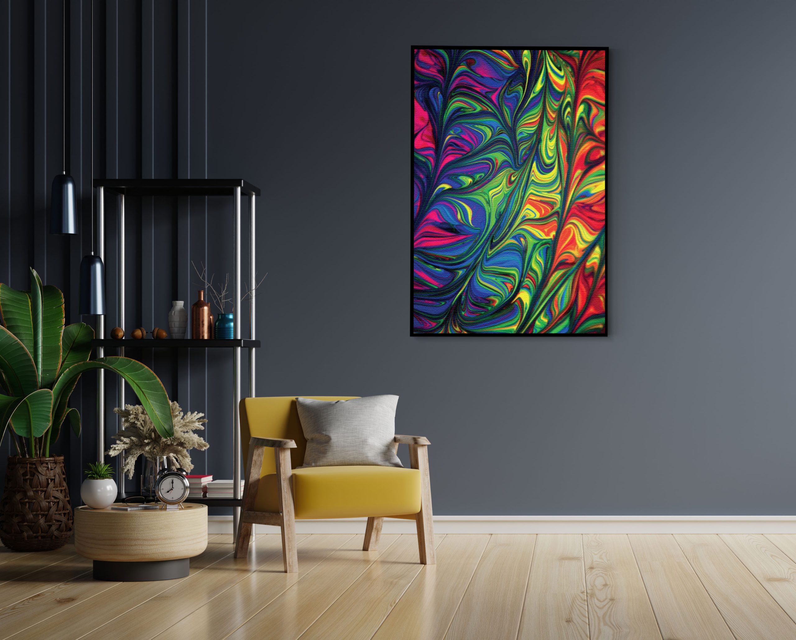 Akoestisch Schilderij Verf Kleuren Gemengd Rechthoek Verticaal Template 50 70 verticaal abstract 37 1 scaled 1