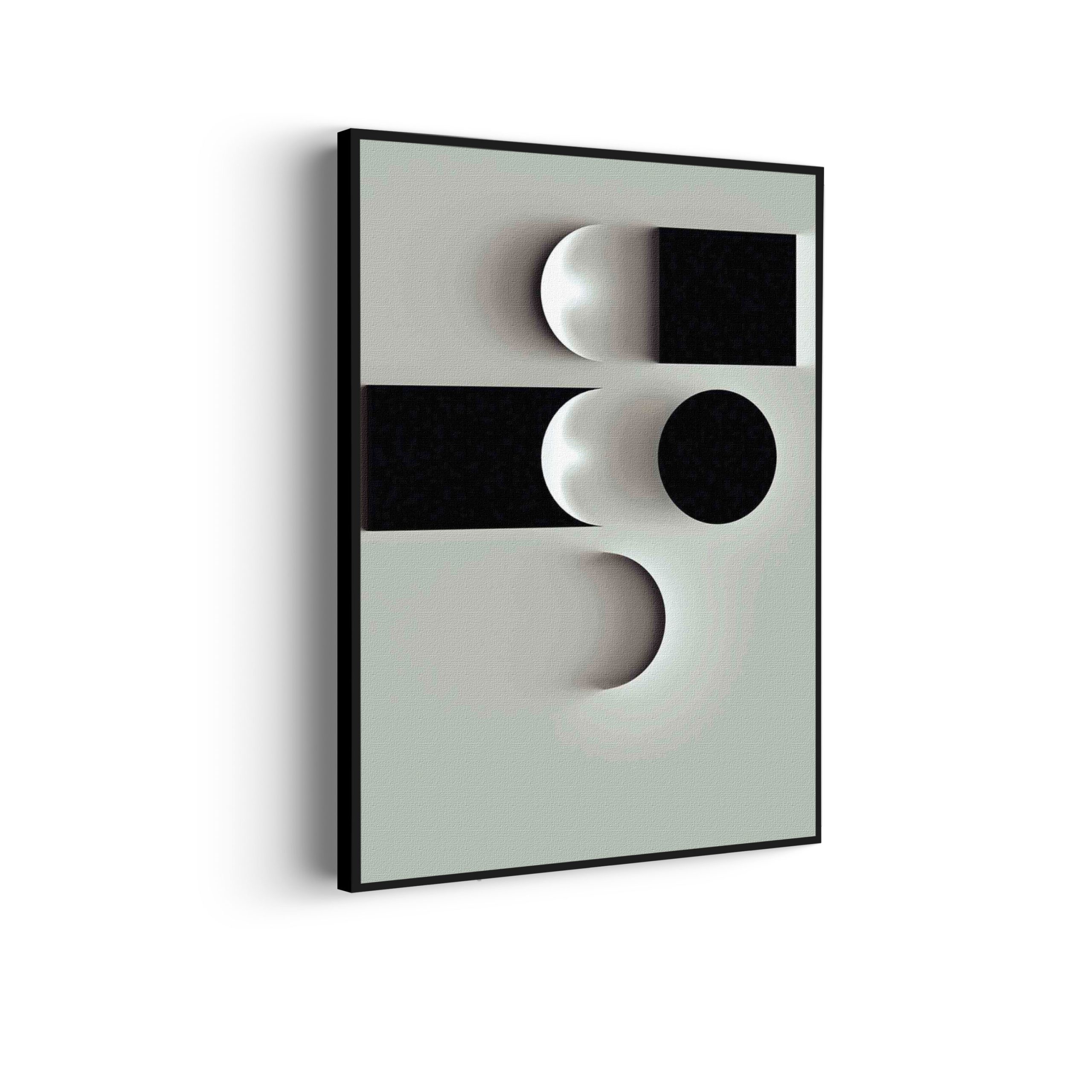 Akoestisch Schilderij Scandinavisch Wit met Zwart Element 02 Rechthoek Verticaal Template 50 70 verticaal abstract 62 scaled 1