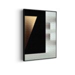 Akoestisch Schilderij Scandinavisch Wit met Zwart Element 03 Rechthoek Verticaal Template 50 70 verticaal abstract 73 scaled 1