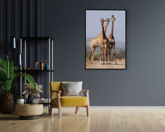 Akoestisch Schilderij Drie Giraffen Rechthoek Verticaal Template 50 70 verticaal dieren 14 1 scaled 1
