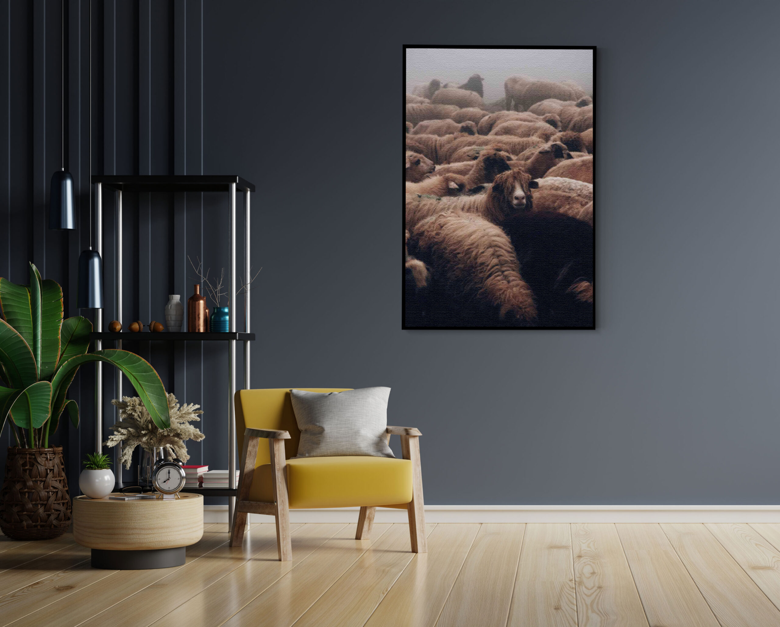 Akoestisch Schilderij Kudde Schapen Rechthoek Verticaal Template 50 70 verticaal dieren 8 1 scaled 1