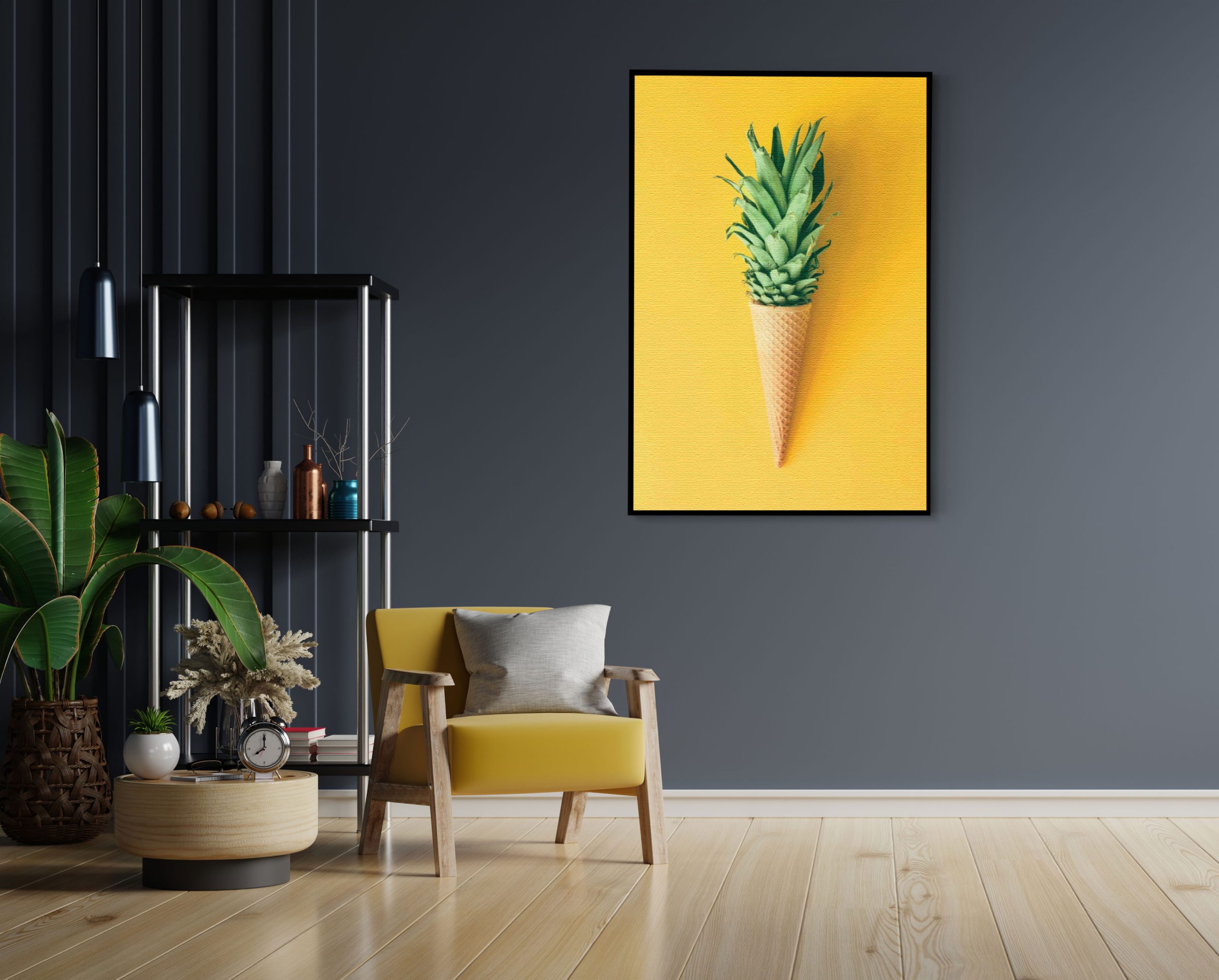 Akoestisch Schilderij Ijshoorn met Plant Rechthoek Verticaal Template 50 70 verticaal eten en drinken 16 1 scaled 1