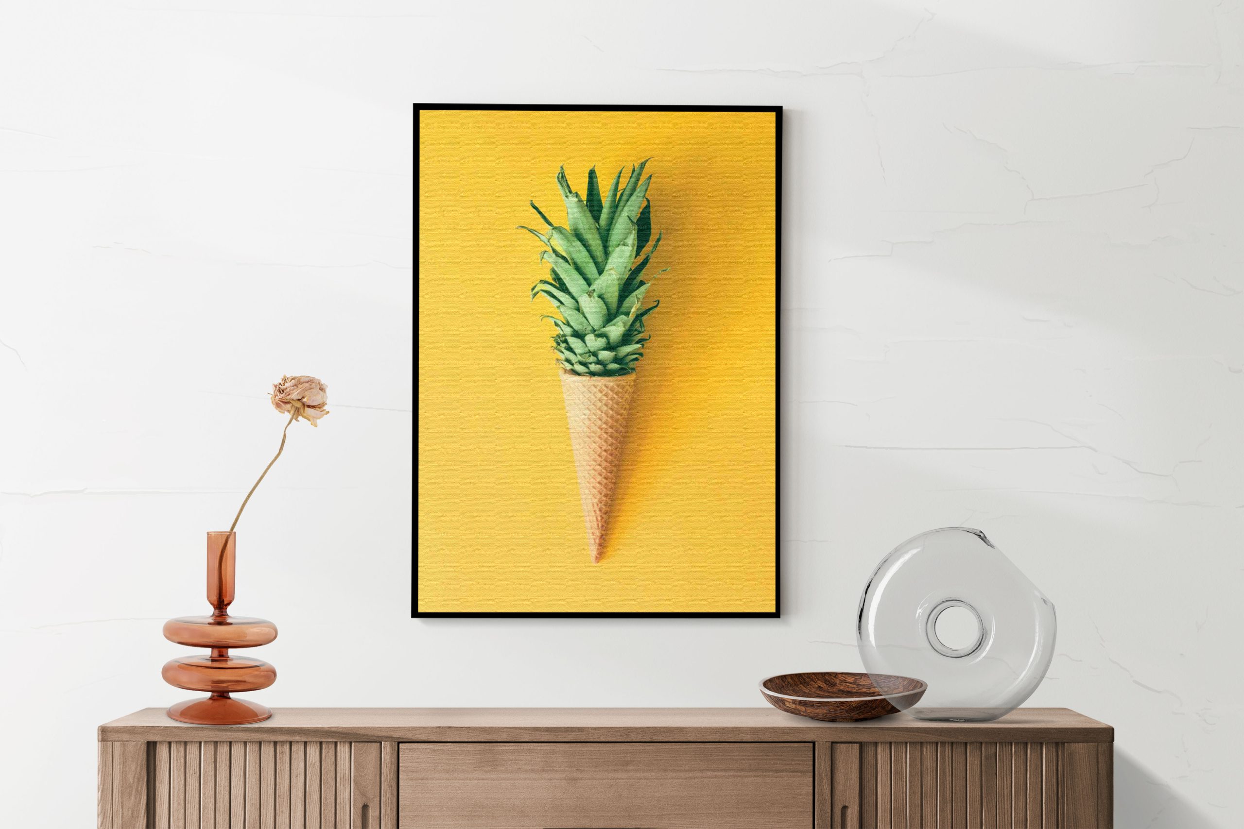 Akoestisch Schilderij Ijshoorn met Plant Rechthoek Verticaal Template 50 70 verticaal eten en drinken 16 2 scaled 1