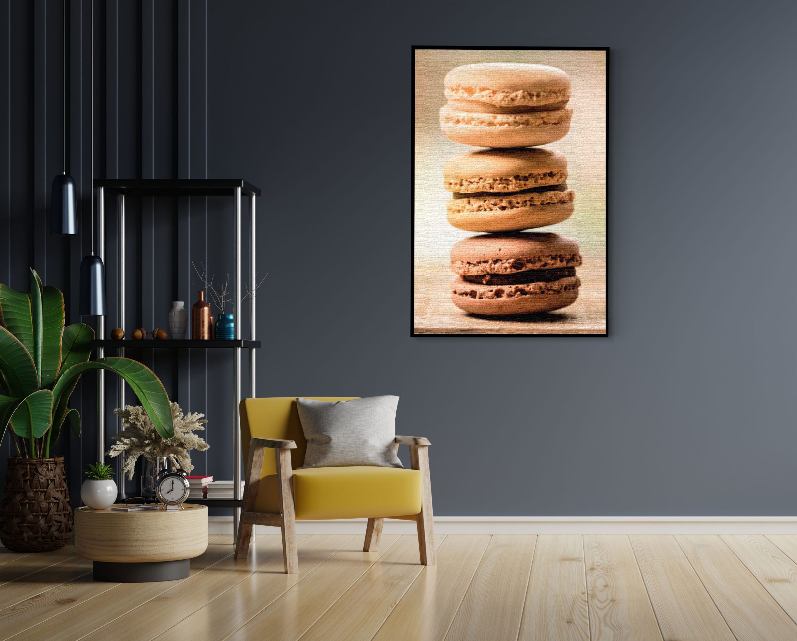 Akoestisch Schilderij Macarons Beige Tinten 02 Rechthoek Verticaal Template 50 70 verticaal eten en drinken 31 1 scaled 1