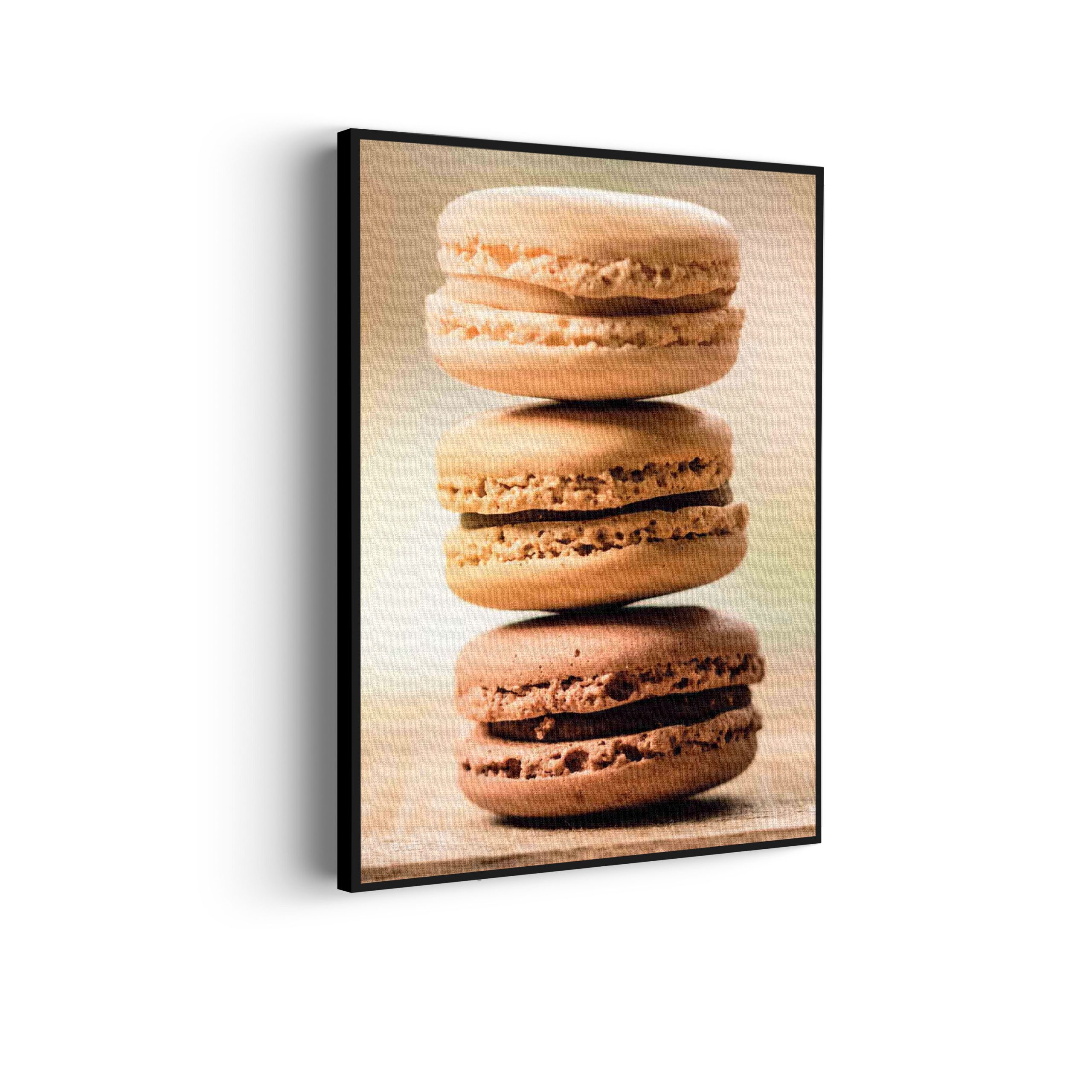 Akoestisch Schilderij Macarons Beige Tinten 02 Rechthoek Verticaal Template 50 70 verticaal eten en drinken 31 scaled 1