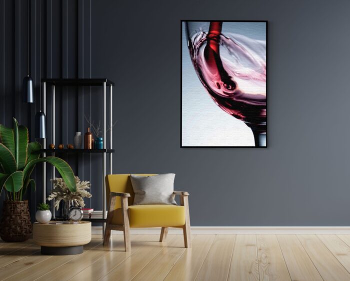 Akoestisch Schilderij Glas Rode wijn 01 Rechthoek Verticaal Template 50 70 verticaal eten en drinken 36 1 scaled 1