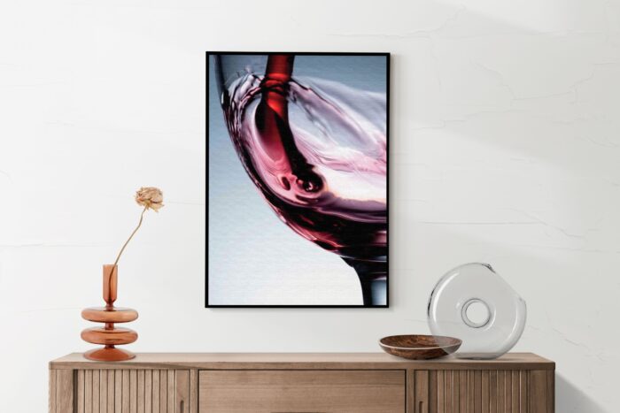 Akoestisch Schilderij Glas Rode wijn 01 Rechthoek Verticaal Template 50 70 verticaal eten en drinken 36 2 scaled 1