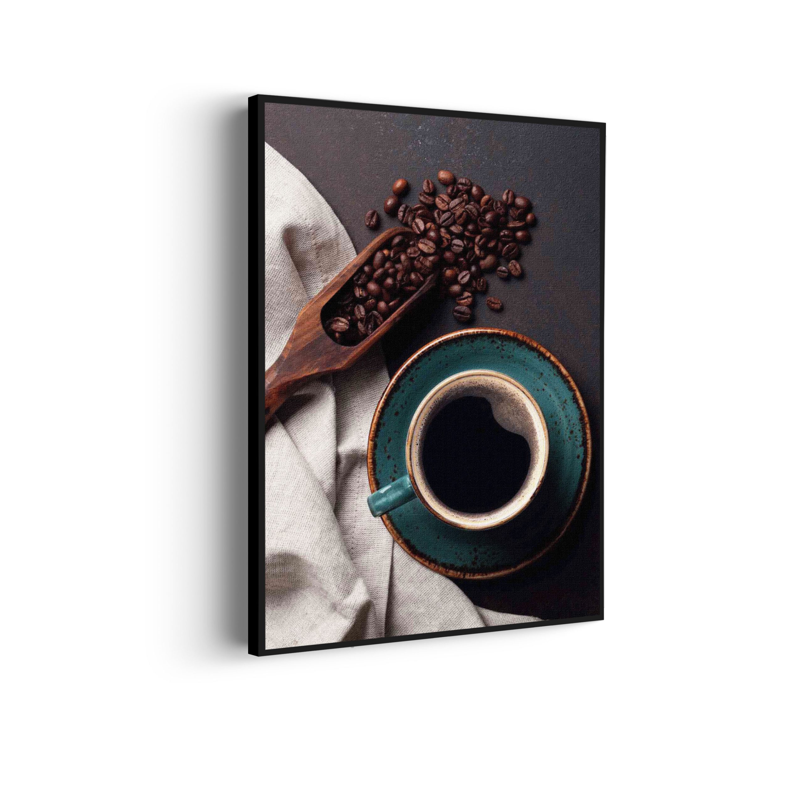 Akoestisch Schilderij Koffiebonen met Kop koffie Rechthoek Verticaal Template 50 70 verticaal eten en drinken 41 scaled 1
