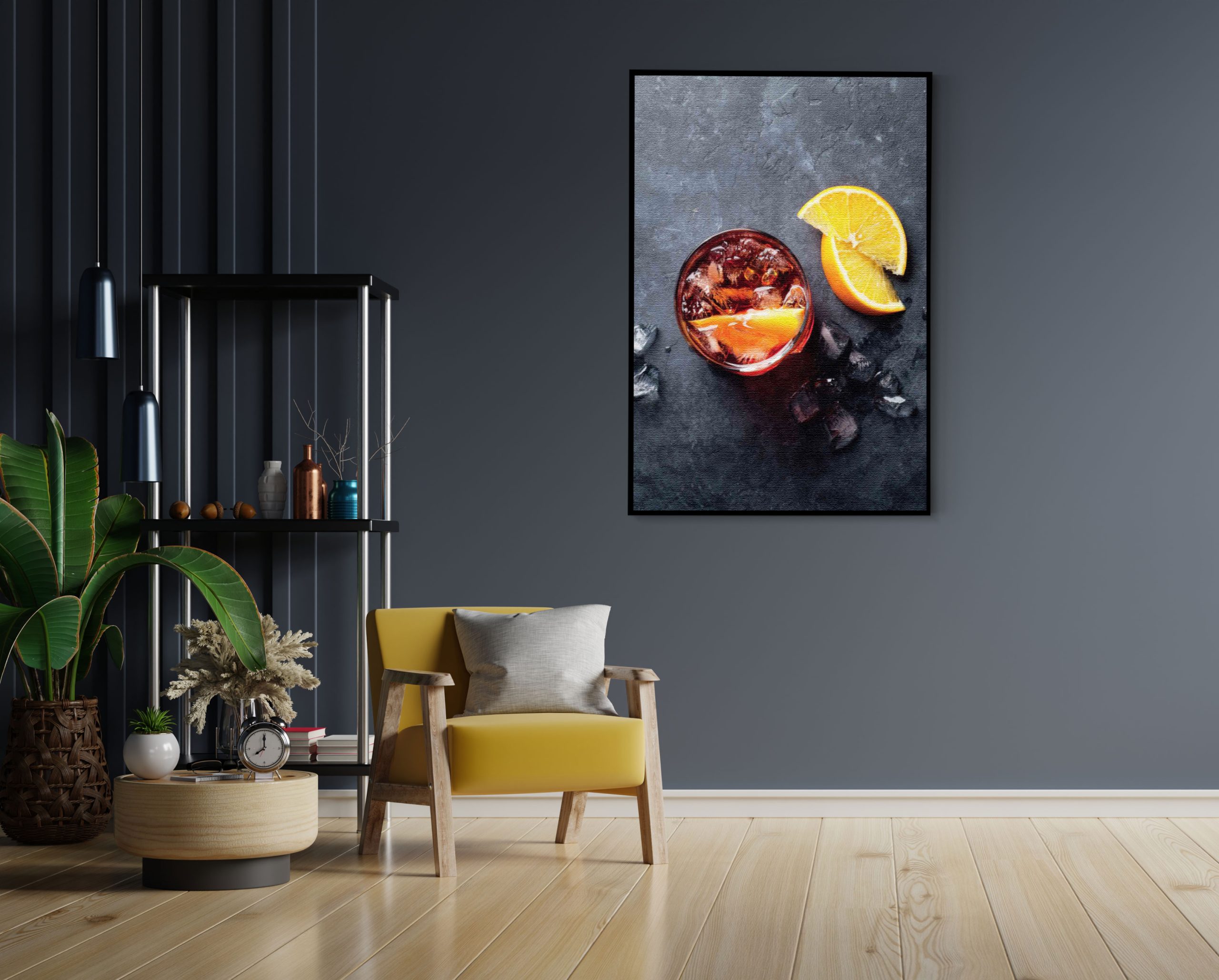 Akoestisch Schilderij Cocktail met Citroen Rechthoek Verticaal Template 50 70 verticaal eten en drinken 42 3 scaled 1