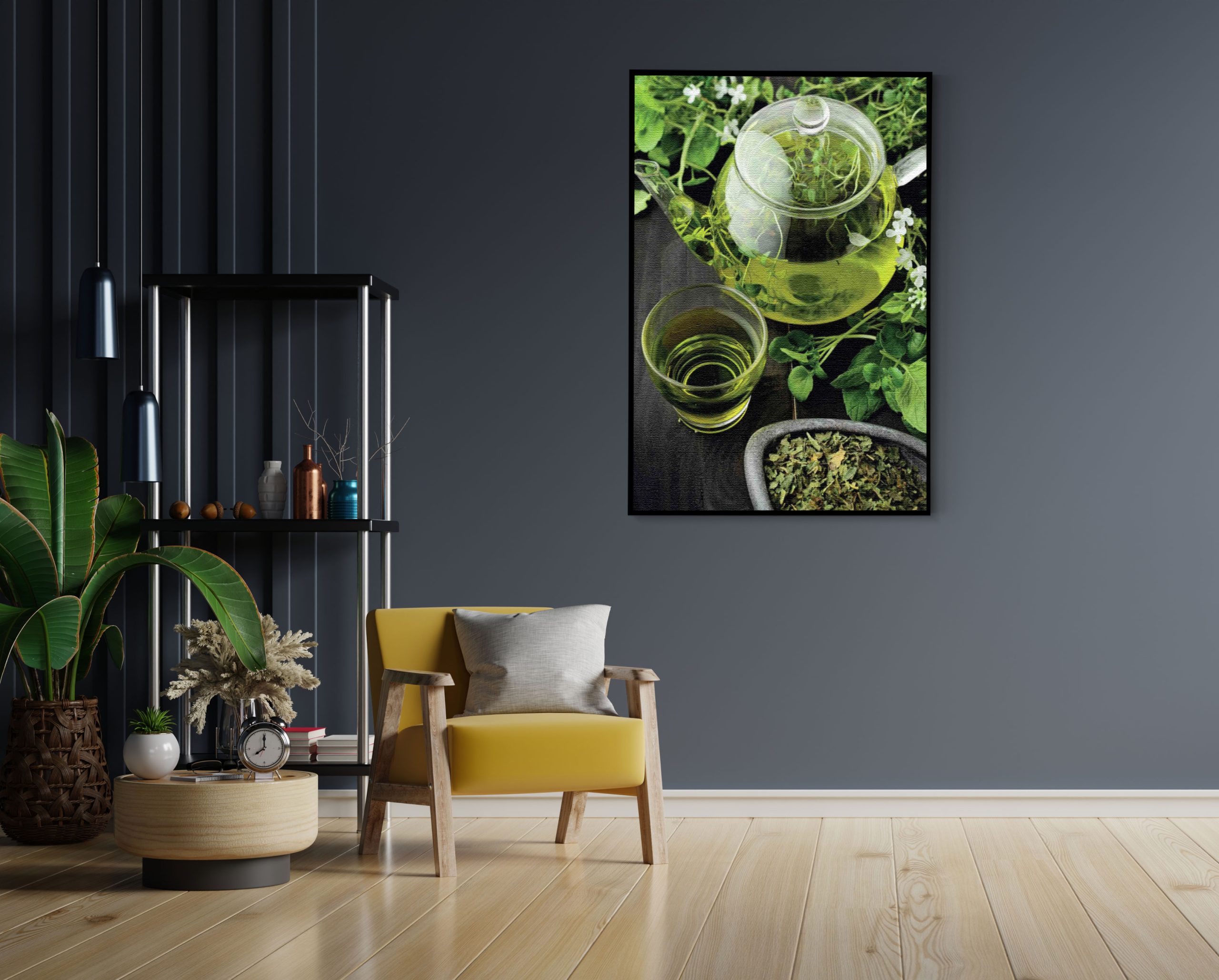 Akoestisch Schilderij Mint Thee Rechthoek Verticaal Template 50 70 verticaal eten en drinken 49 3 scaled 1