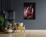 Akoestisch Schilderij Glas Rode wijn 02 Rechthoek Verticaal Template 50 70 verticaal eten en drinken 51 3 scaled 1