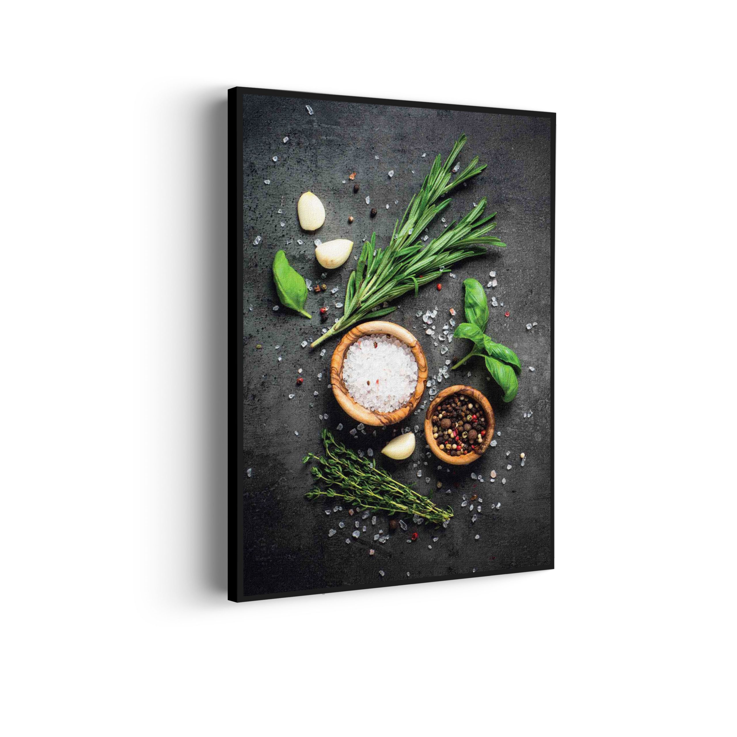 Akoestisch Schilderij Specerijen met Groen Rechthoek Verticaal Template 50 70 verticaal eten en drinken 63 scaled 1