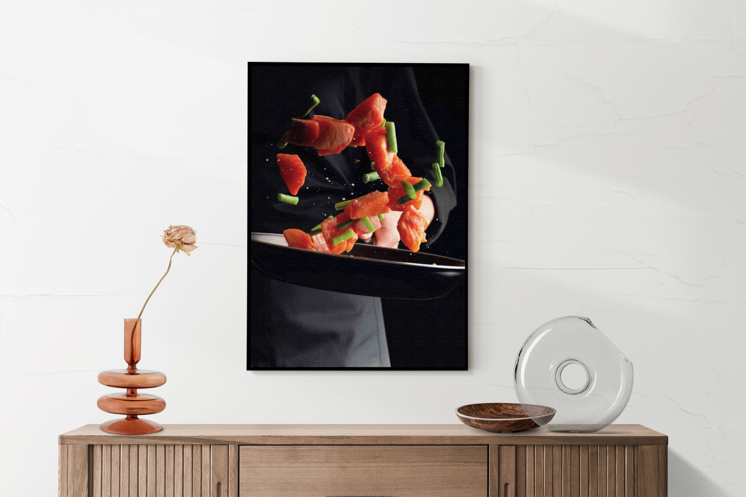 Akoestisch Schilderij Specerijen met Groen Rechthoek Verticaal Template 50 70 verticaal eten en drinken 64 2 scaled 1