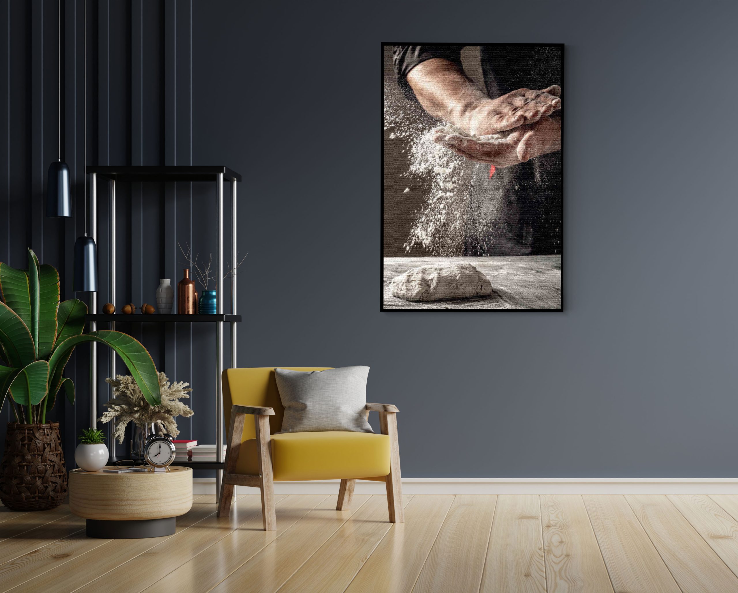 Akoestisch Schilderij Specerijen met Groen Rechthoek Verticaal Template 50 70 verticaal eten en drinken 67 1 scaled 1