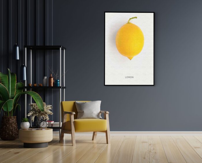 Akoestisch Schilderij Lemon Citroen Rechthoek Verticaal Template 50 70 verticaal eten en drinken 7 1 scaled 1