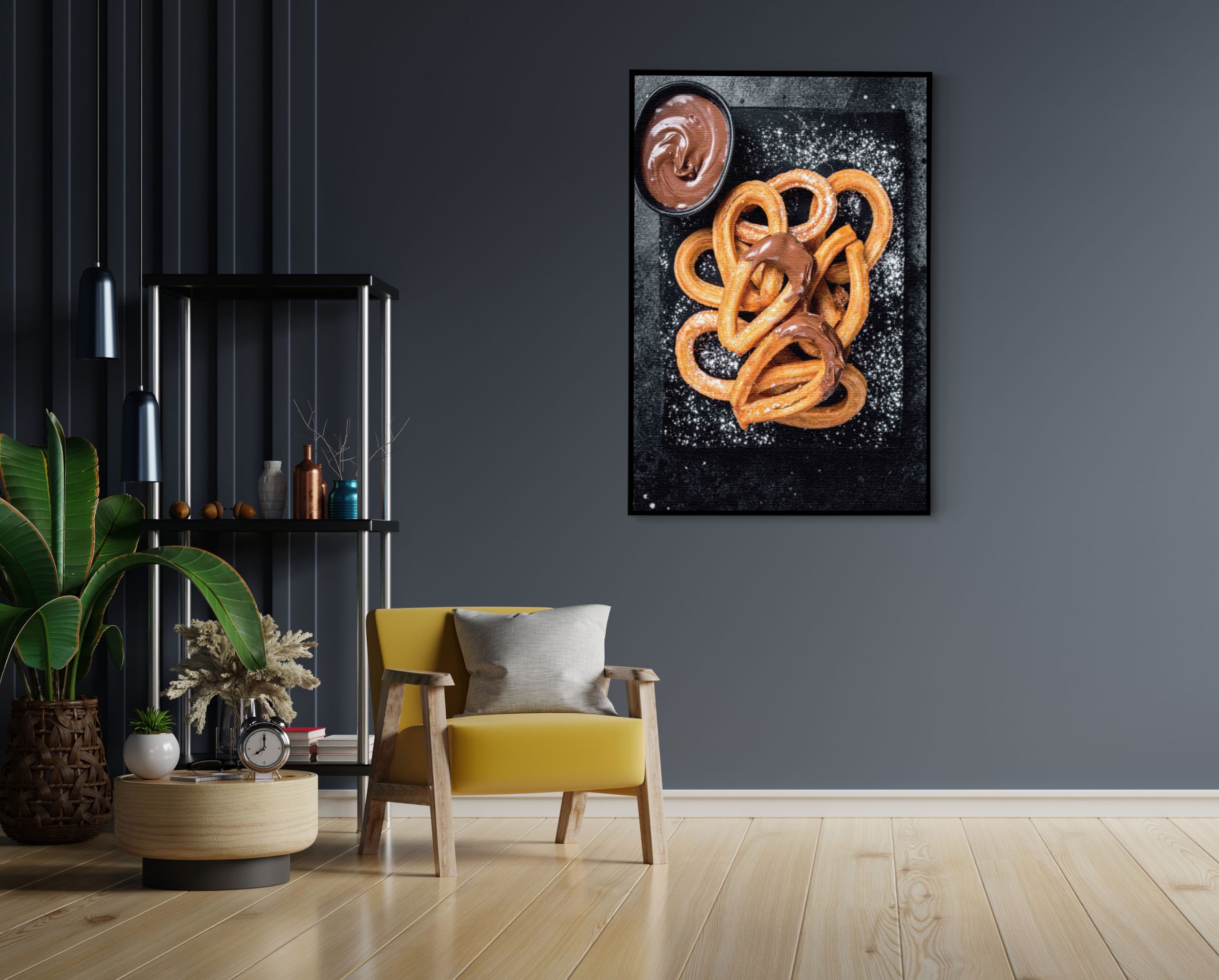 Akoestisch Schilderij Specerijen met Groen Rechthoek Verticaal Template 50 70 verticaal eten en drinken 76 1 scaled 1