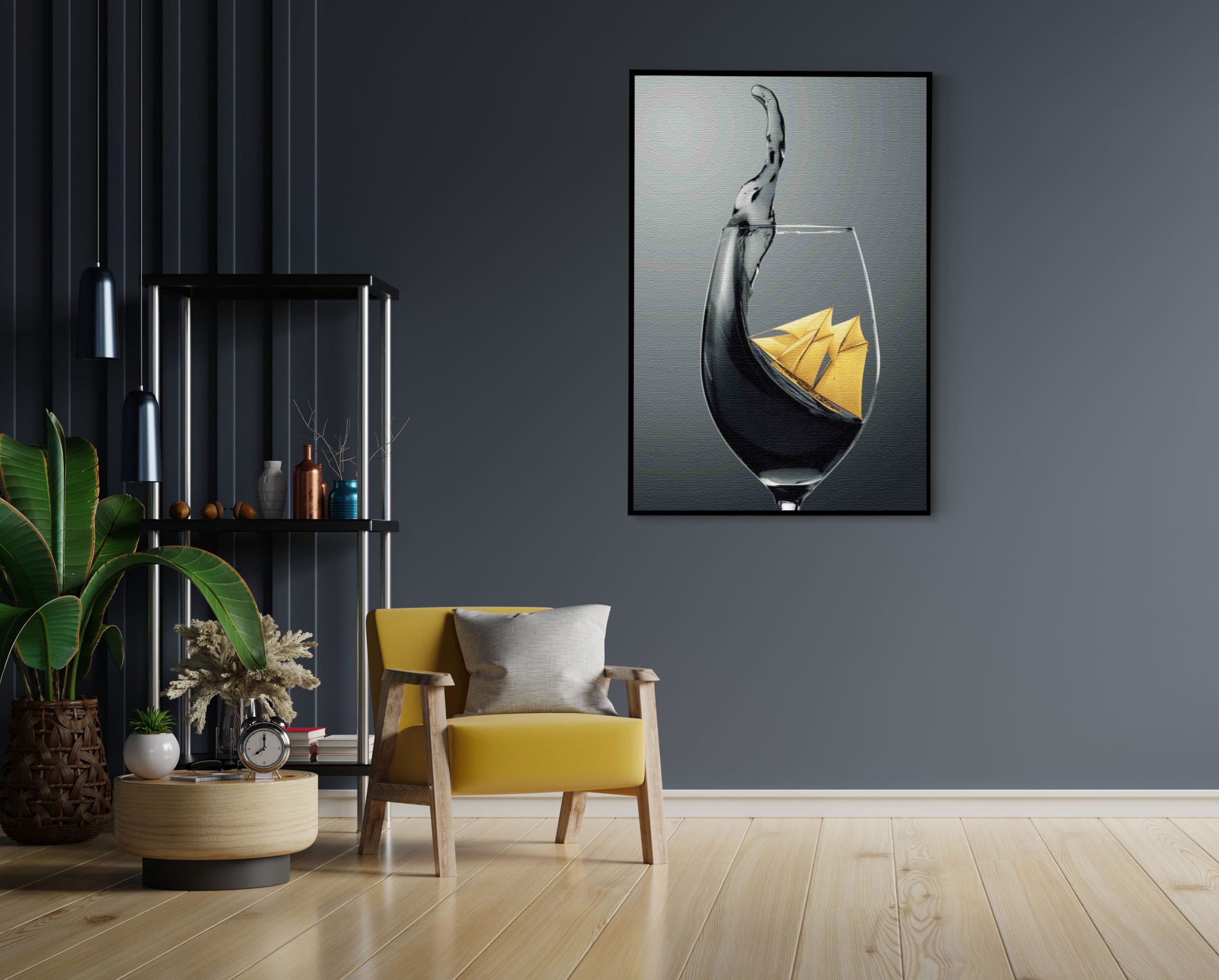 Akoestisch Schilderij Sailing Wine 01 Rechthoek Verticaal Template 50 70 verticaal eten en drinken 80 1 scaled 1