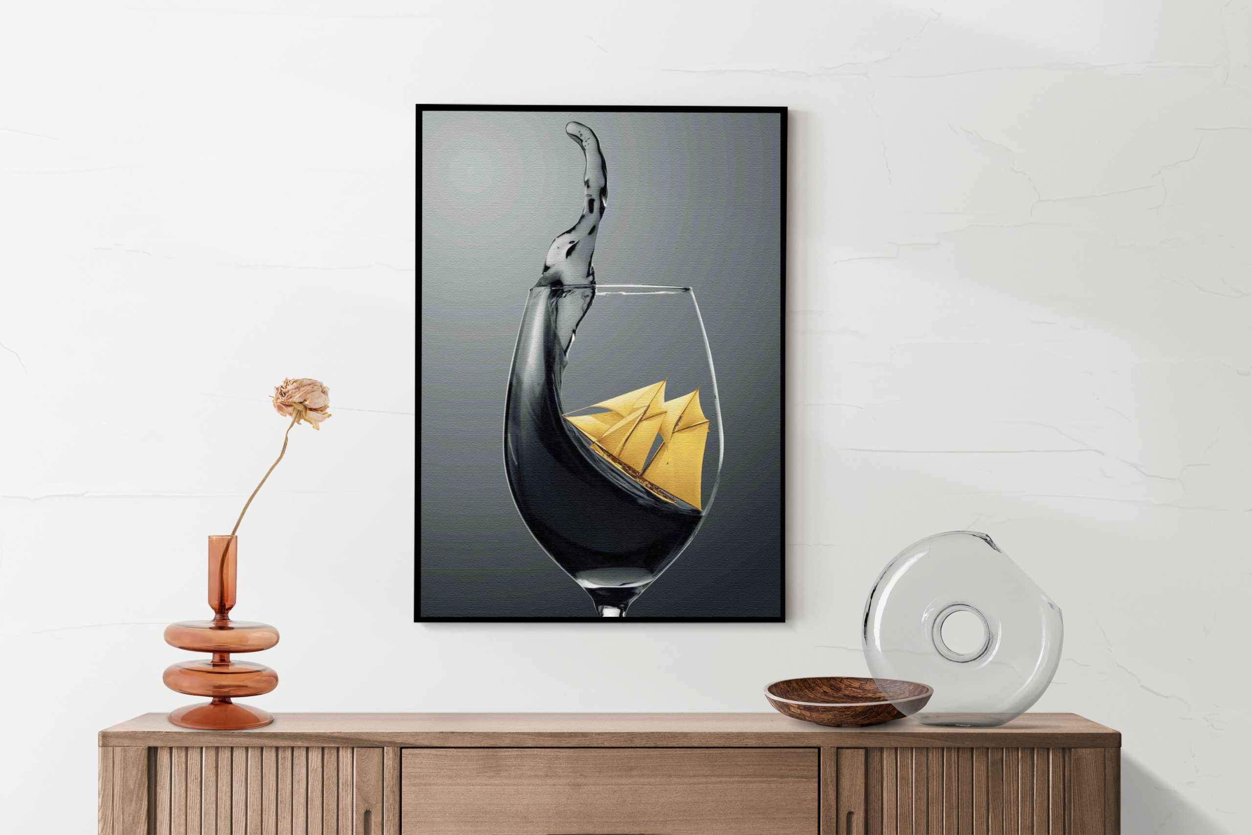 Akoestisch Schilderij Sailing Wine 01 Rechthoek Verticaal Template 50 70 verticaal eten en drinken 80 2 scaled 1