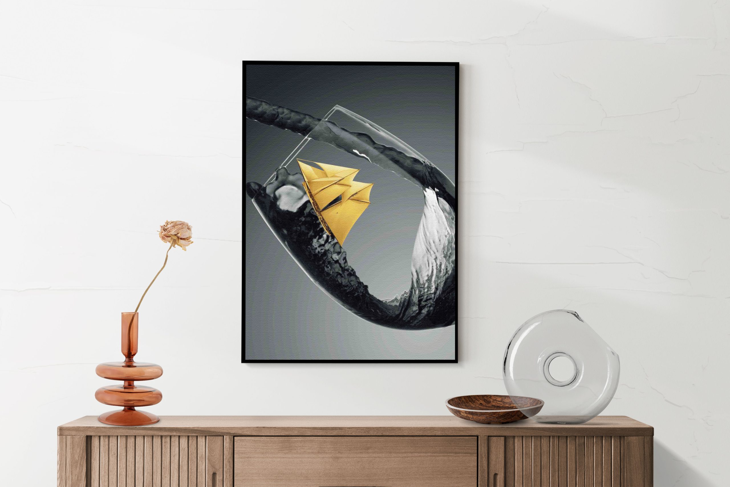 Akoestisch Schilderij Sailing Wine 03 Rechthoek Verticaal Template 50 70 verticaal eten en drinken 82 2 scaled 1