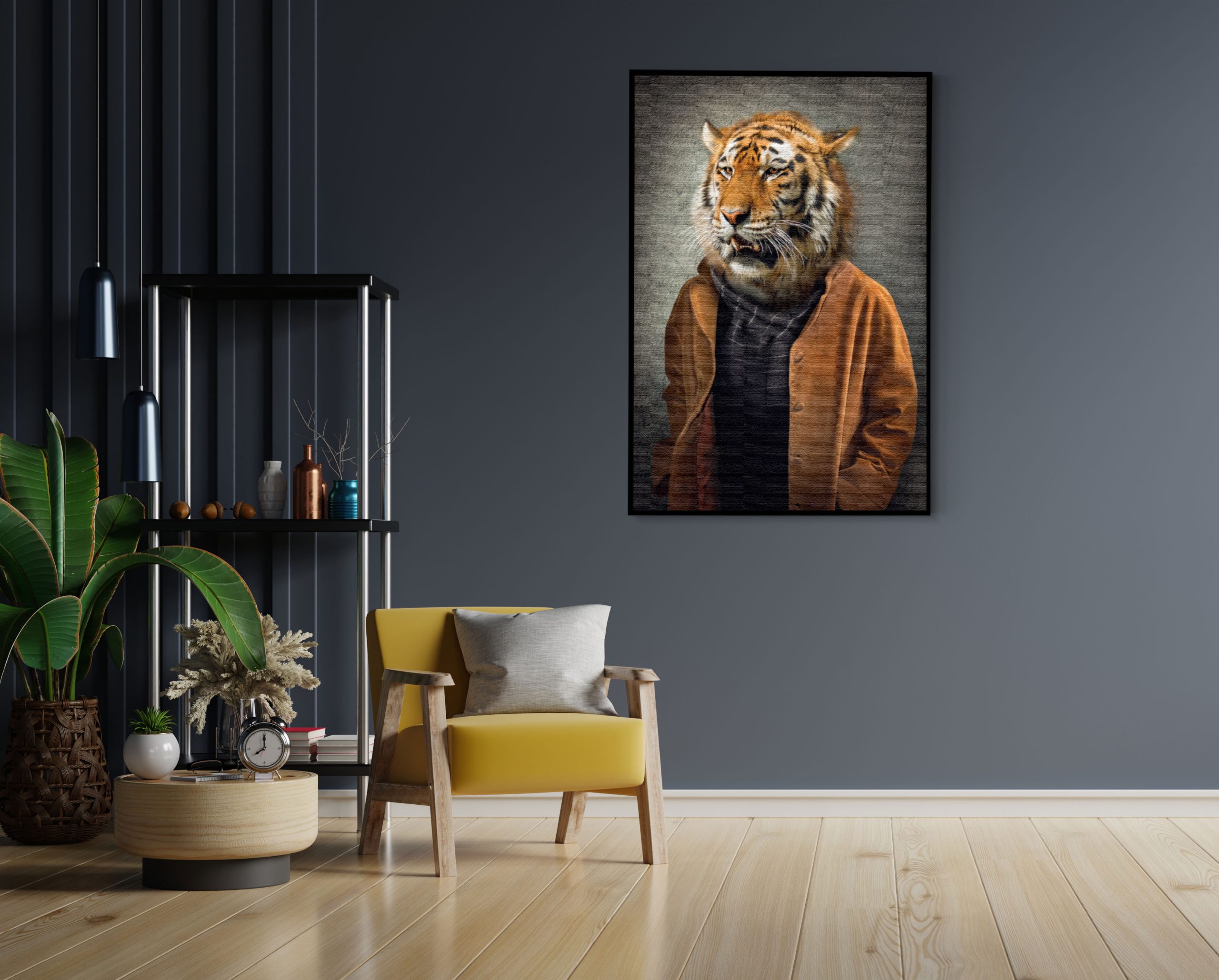 Akoestisch Schilderij Menselijke Tijger Rechthoek Verticaal Template 50 70 verticaal ironisch 4 1 scaled 1