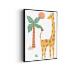 Akoestisch Schilderij Giraffe in het bos Rechthoek Verticaal Template 50 70 verticaal kinderen 27 scaled 1