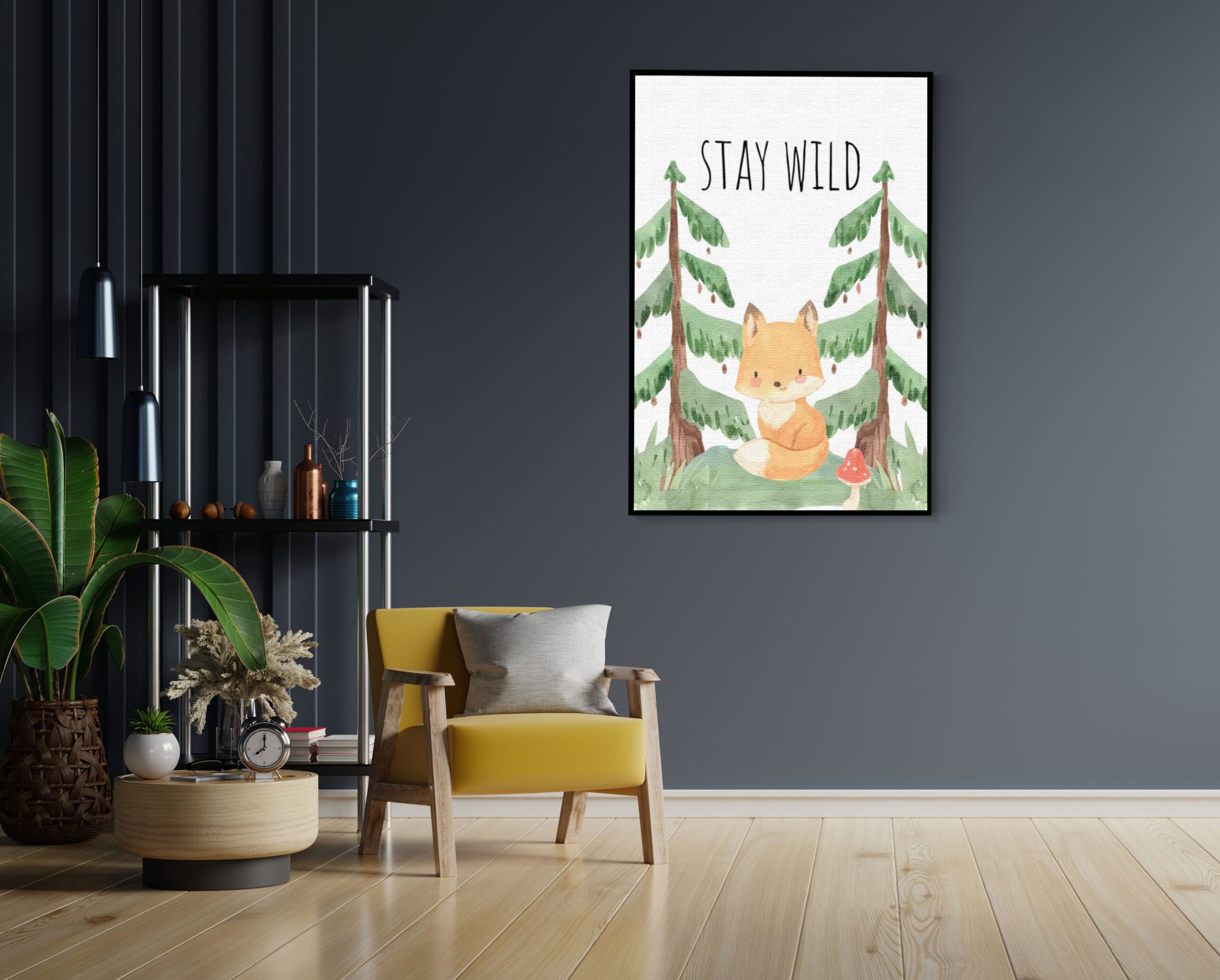 Akoestisch Schilderij Vos in het bos Rechthoek Verticaal Template 50 70 verticaal kinderen 3 1 scaled 1