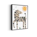 Akoestisch Schilderij Zebrapaardje in het zonnetje Rechthoek Verticaal Template 50 70 verticaal kinderen 31 scaled 1