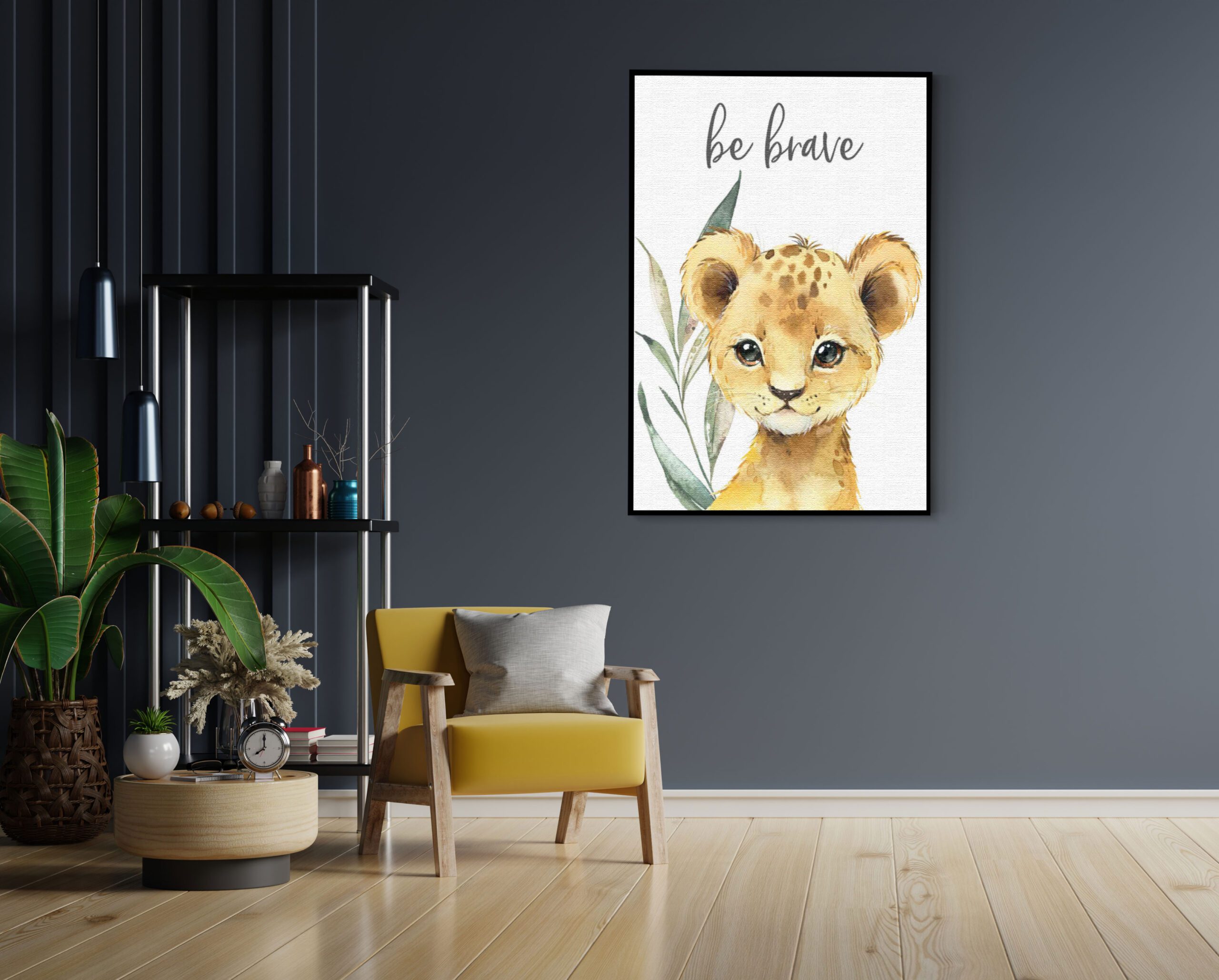 Akoestisch Schilderij Lief Babyleeuwtje Rechthoek Verticaal Template 50 70 verticaal kinderen 6 1 scaled 1