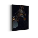 Akoestisch Schilderij Black Whoman With Gold Orange Rechthoek Verticaal Template 50 70 verticaal lifestyle 19 scaled 1