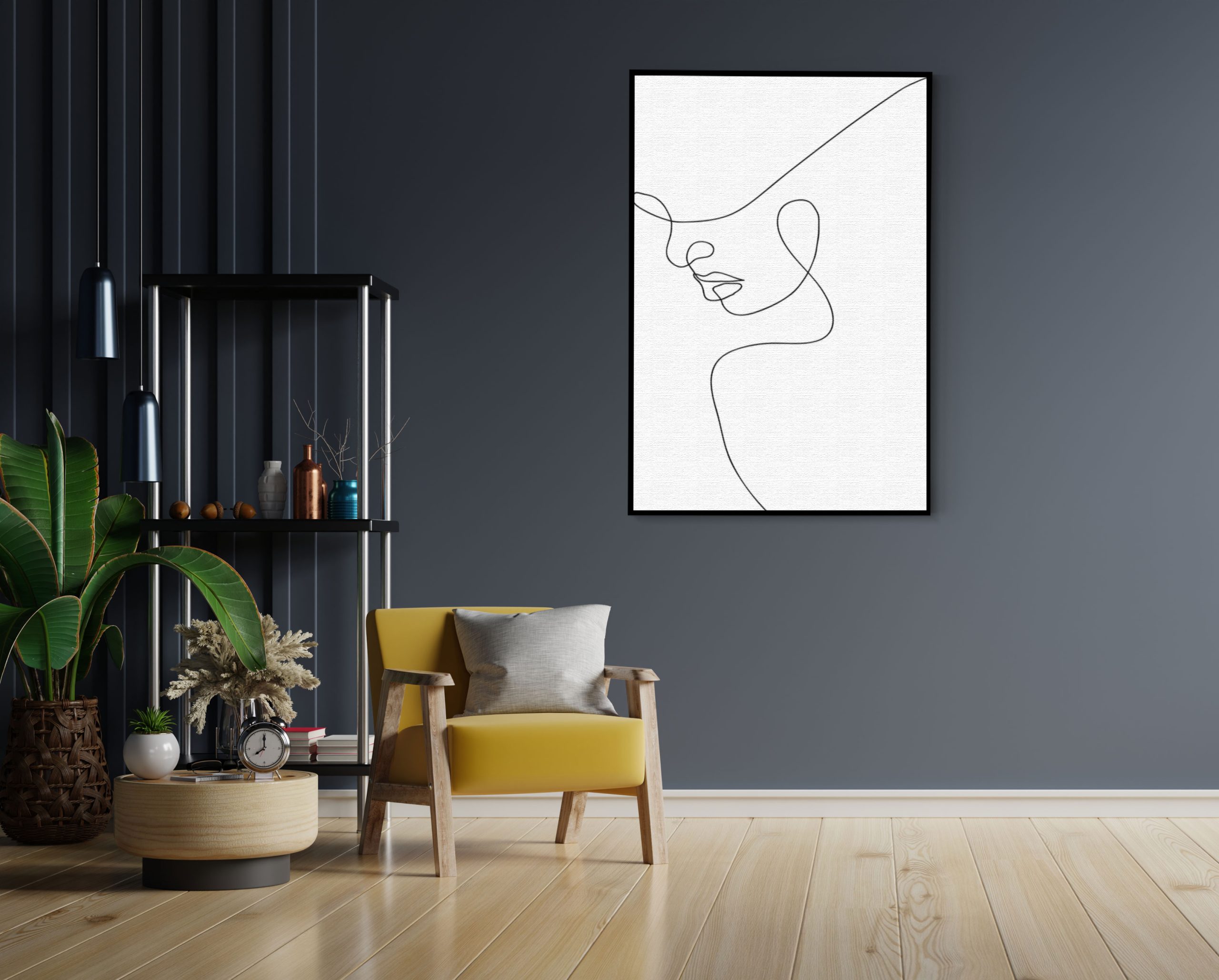 Akoestisch Schilderij De Golvende Dunne Kaaklijn Rechthoek Verticaal Template 50 70 verticaal lifestyle 9 1 scaled 1