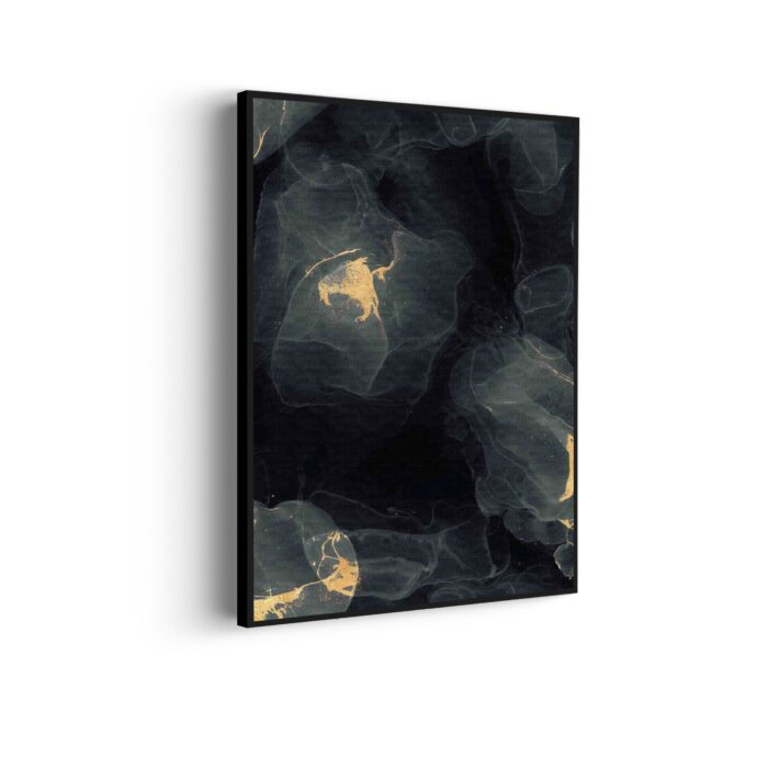 Akoestisch Schilderij Abstract Marmer Look Zwart met Goud 03 Rechthoek Verticaal Template 50 70 verticaal marmer 12 scaled 1