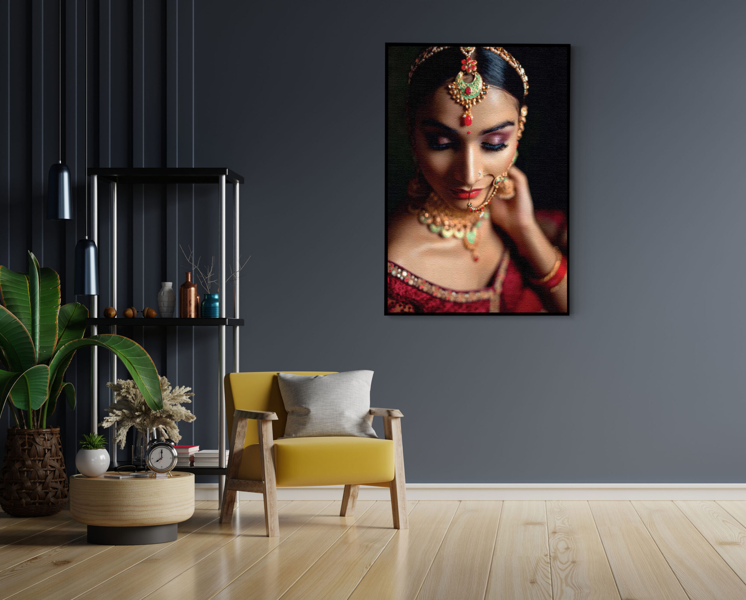 Akoestisch Schilderij Indiaanse Vrouw In Kostuum Rechthoek Verticaal Template 50 70 verticaal mensen 21 1 scaled 1