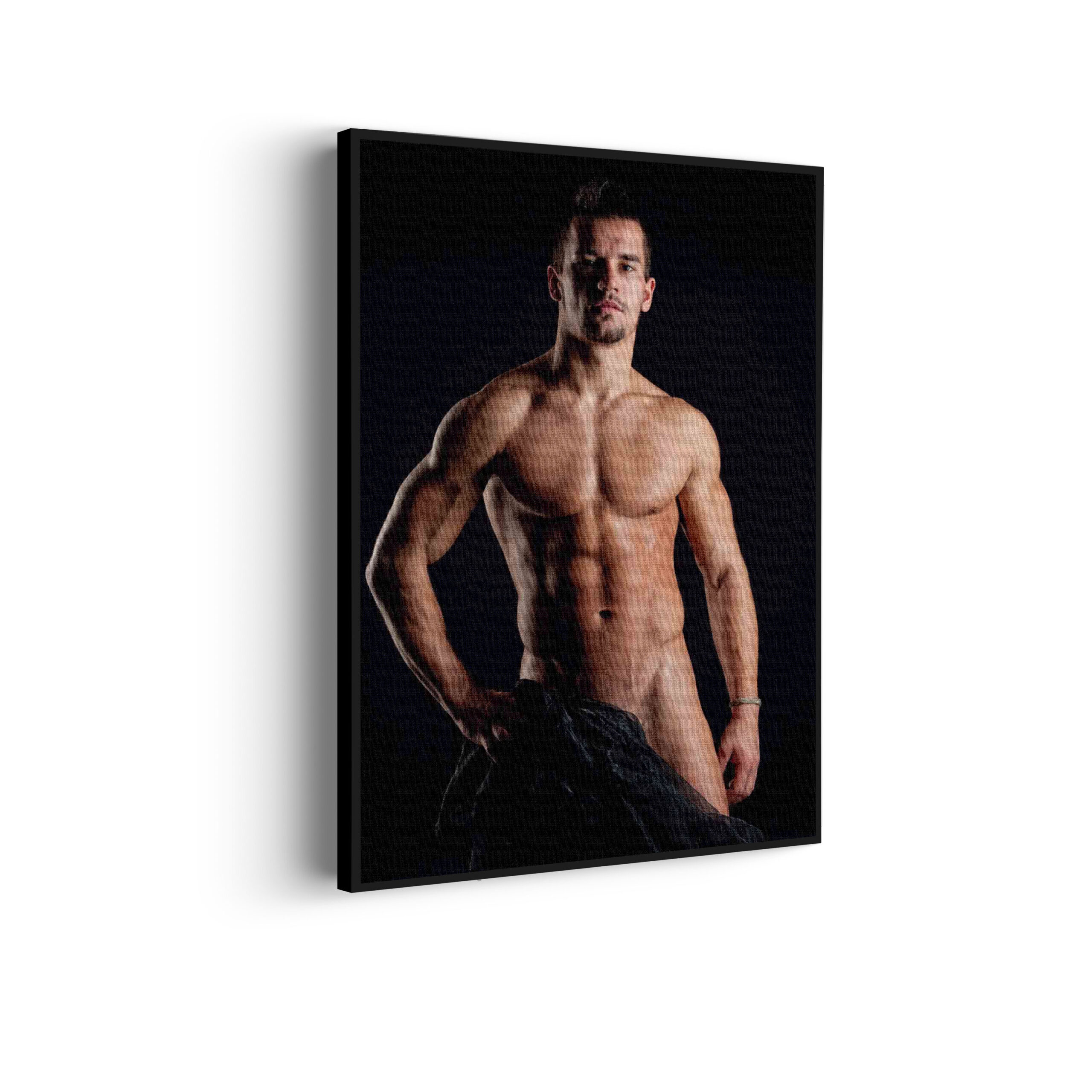 Akoestisch Schilderij Man Met Ontbloot Bovenlichaam Rechthoek Verticaal Template 50 70 verticaal mensen 29 scaled 1