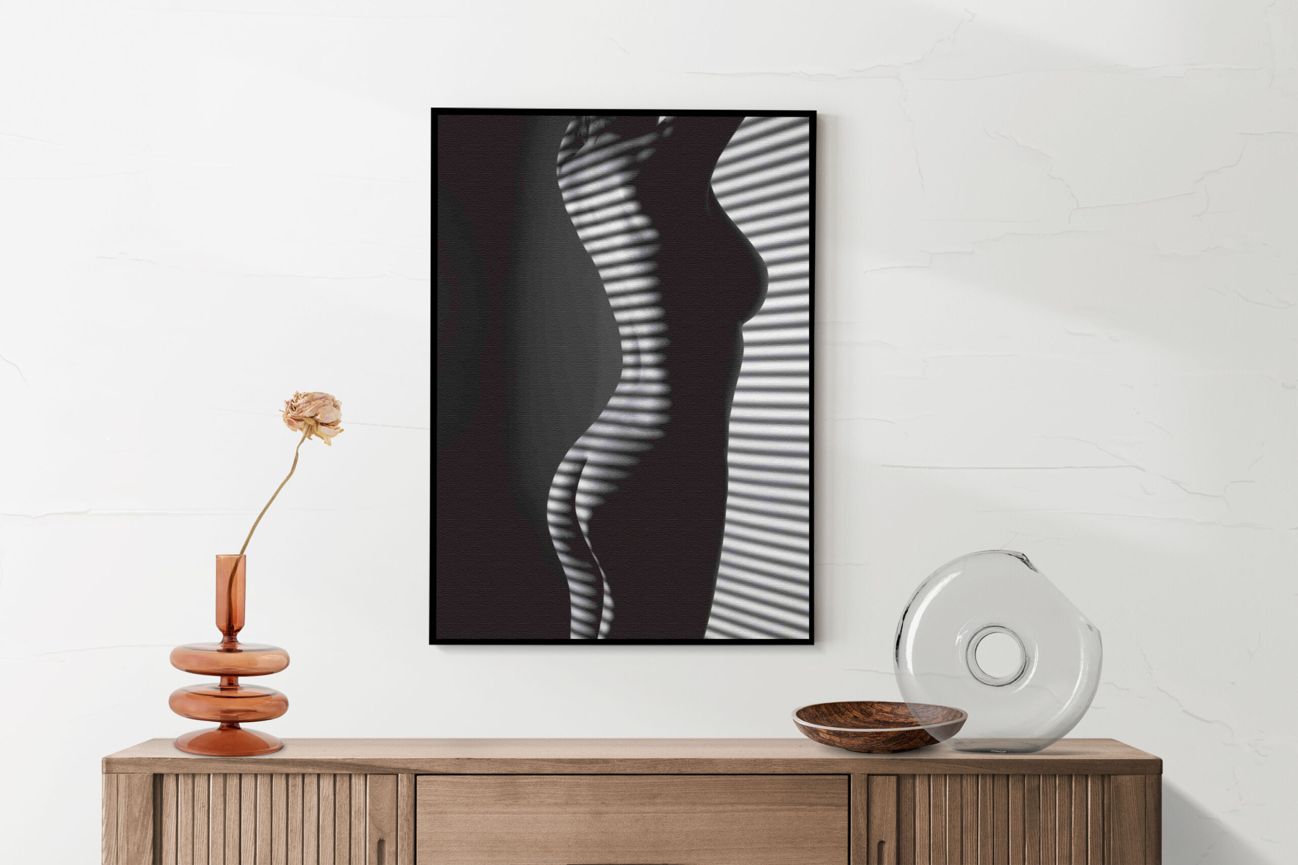 Akoestisch Schilderij Blote Vrouw Achter Jaloezie 01 Rechthoek Verticaal Template 50 70 verticaal mensen 32 2 scaled 1