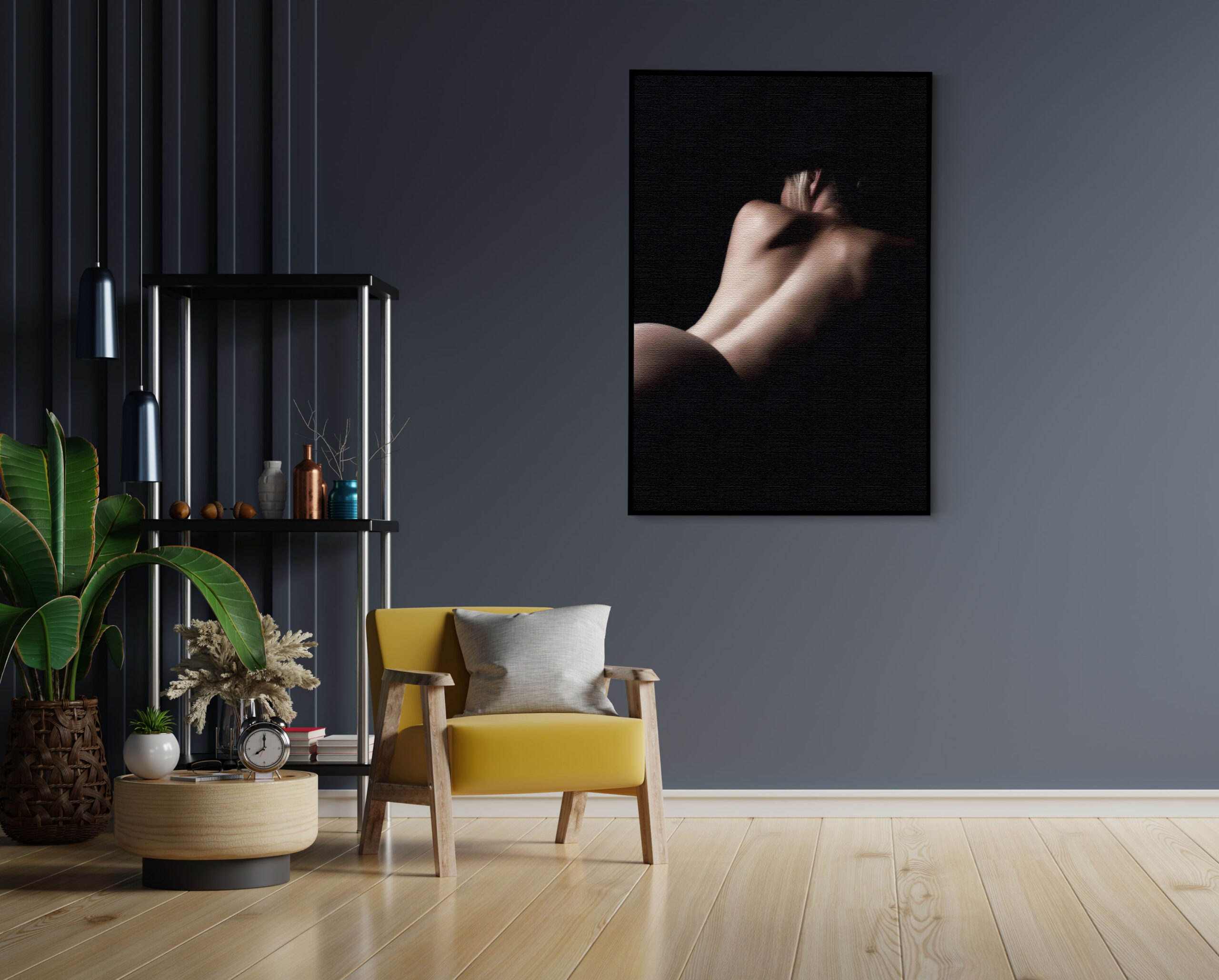 Akoestisch Schilderij Blote Vrouw achterzijde Met Hoed Rechthoek Verticaal Template 50 70 verticaal mensen 37 1 scaled 1