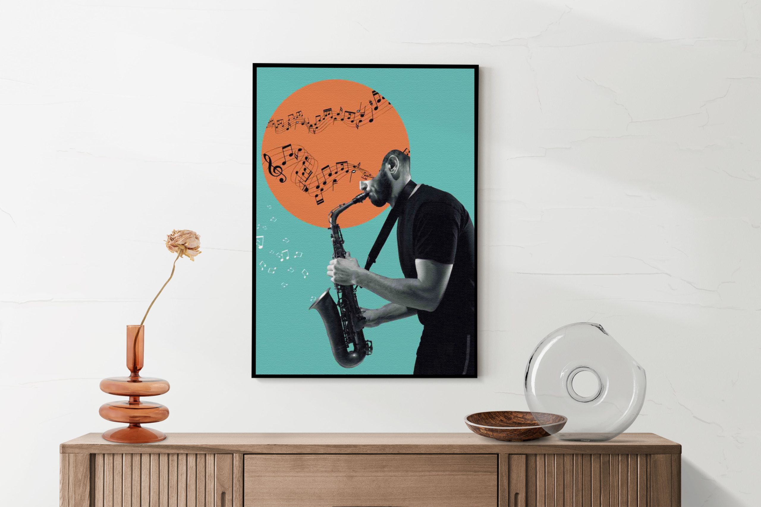 Akoestisch Schilderij Saxofonist Rechthoek Horizontaal Template 50 70 verticaal muziek 10 2 scaled 1
