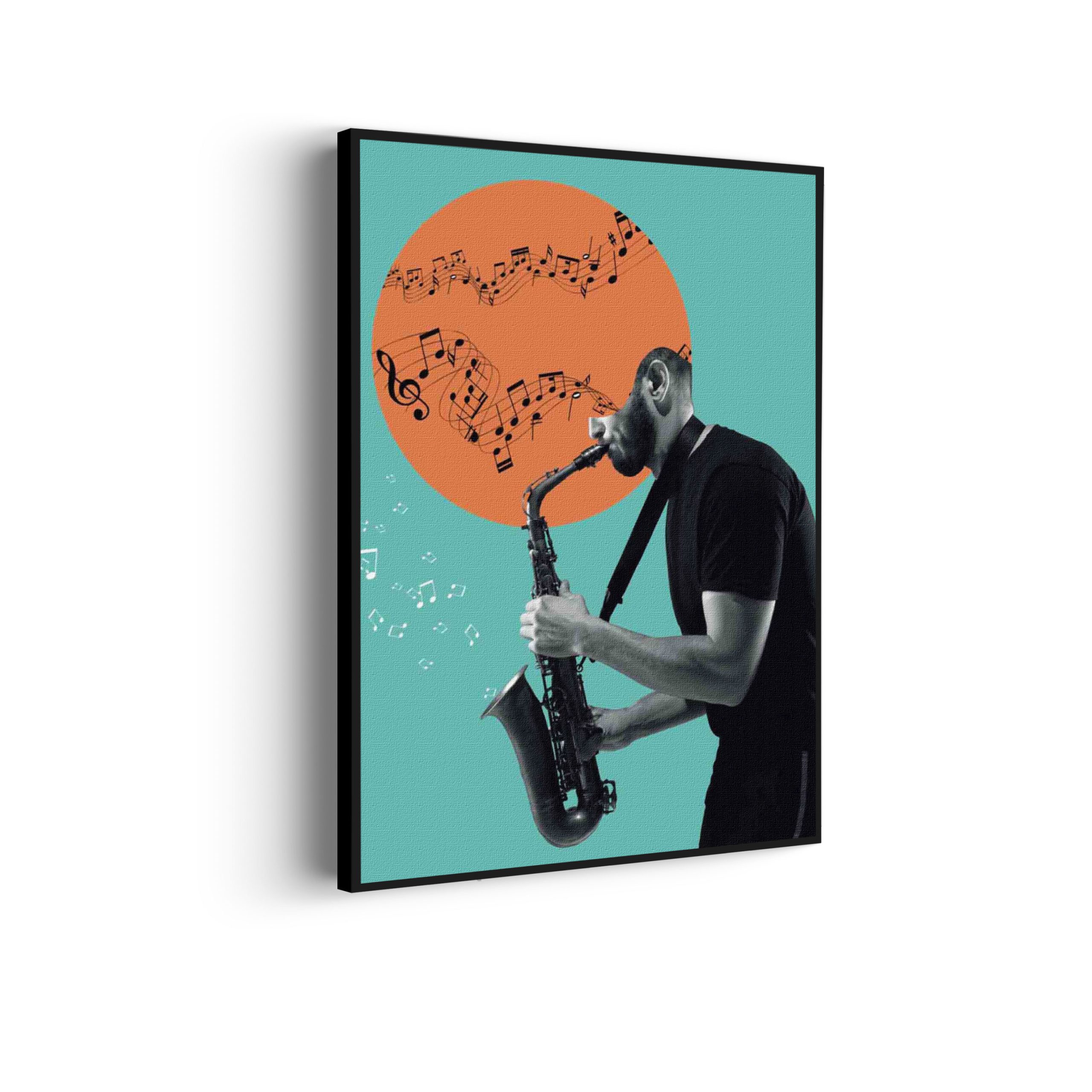 Akoestisch Schilderij Saxofonist Rechthoek Horizontaal Template 50 70 verticaal muziek 10 scaled 1