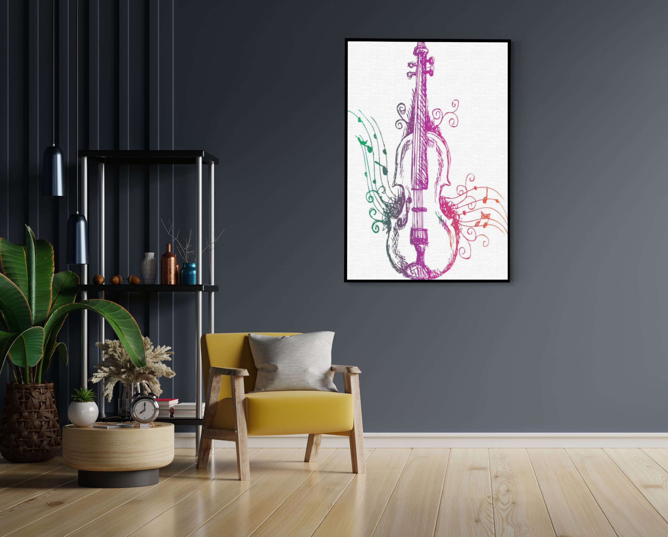 Akoestisch Schilderij Viool Rechthoek Verticaal Template 50 70 verticaal muziek 19 1 scaled 1