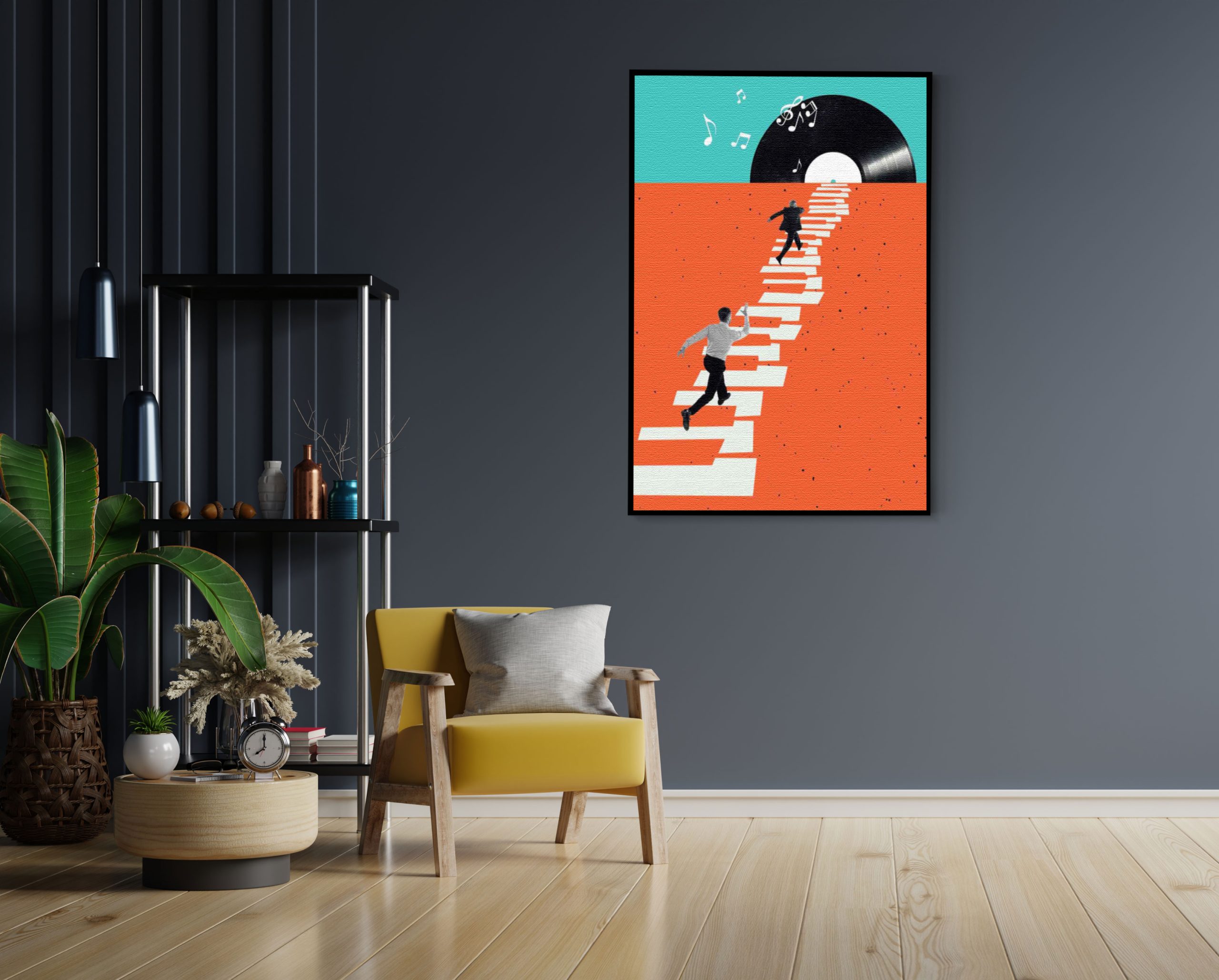 Akoestisch Schilderij The Piano Men Rechthoek Horizontaal Template 50 70 verticaal muziek 4 2 scaled 1