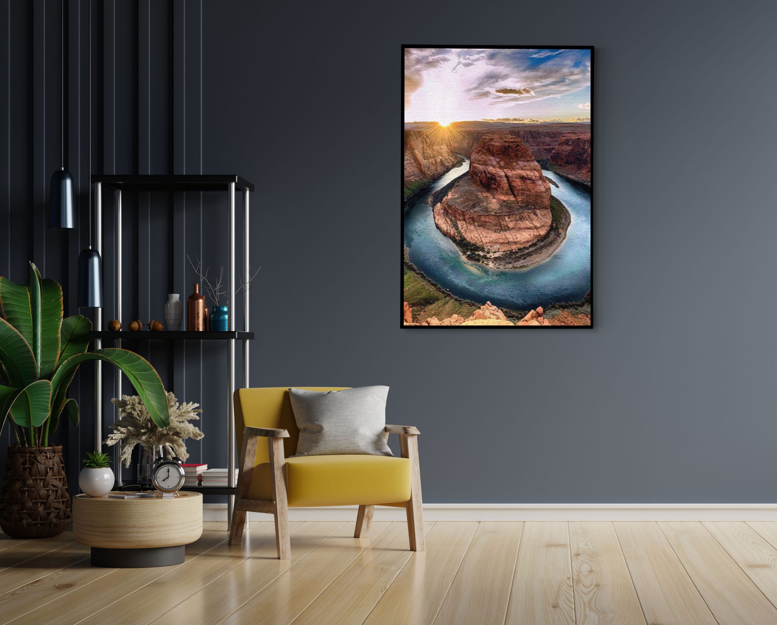 Akoestisch Schilderij Horseshoe bend Rechthoek Verticaal Template 50 70 verticaal natuur 56 1 scaled 1