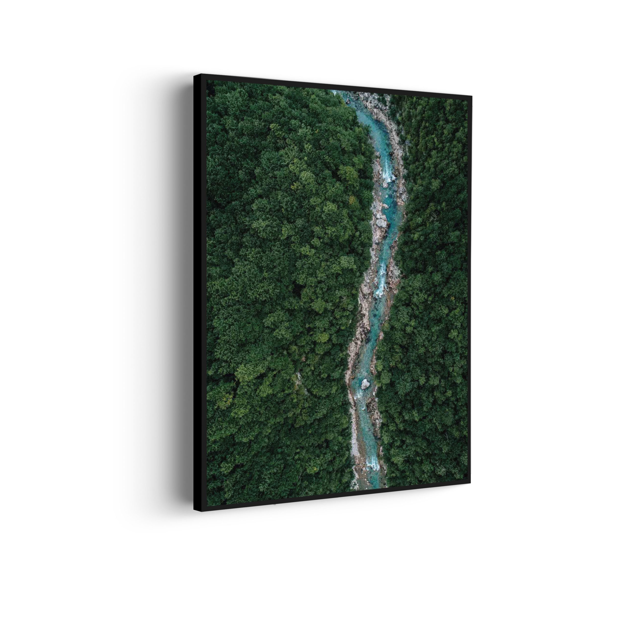 Akoestisch Schilderij Ruige rivier door bos Rechthoek Verticaal Template 50 70 verticaal natuur 65 scaled 1