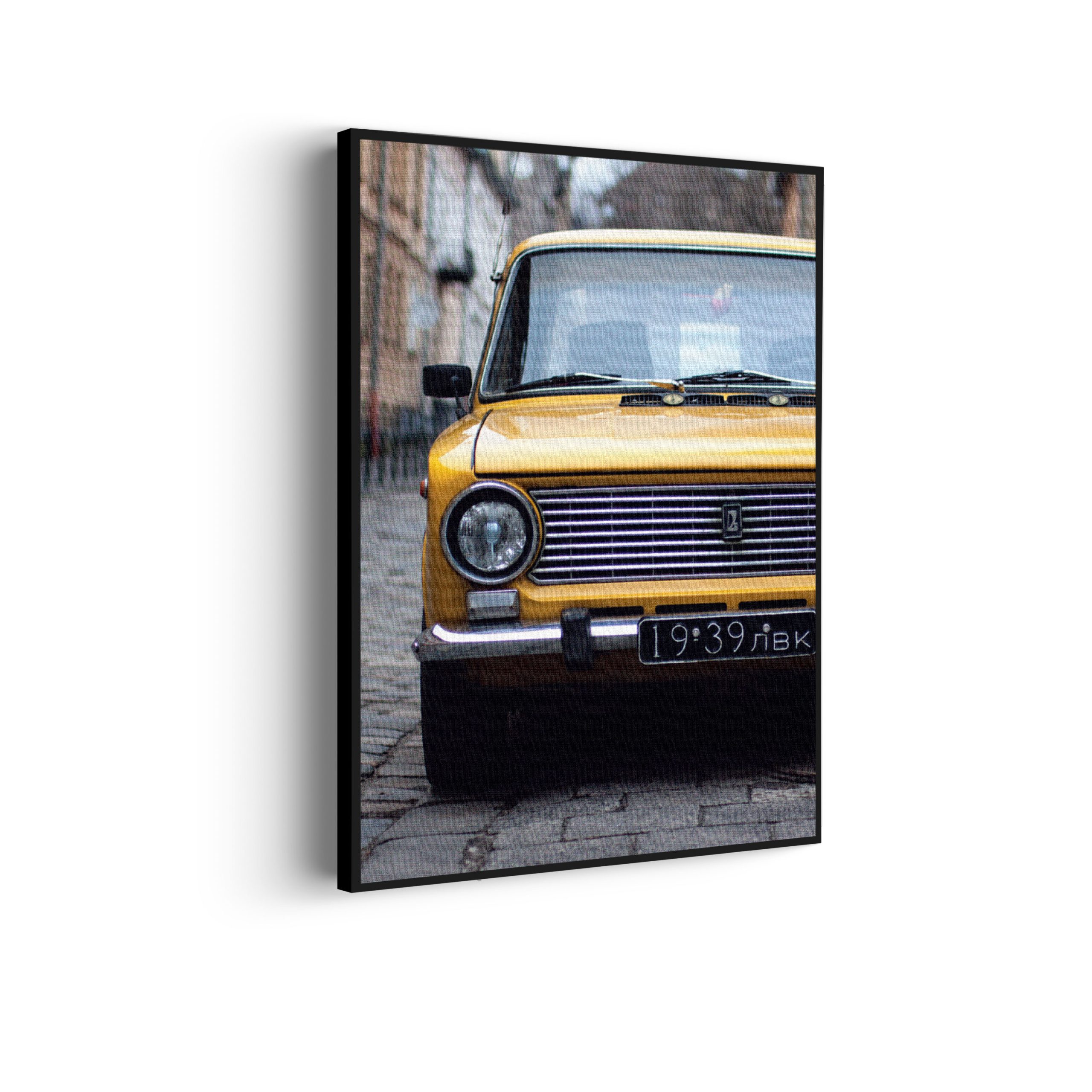 Akoestisch Schilderij Old School Gele Taxi 01 Rechthoek Verticaal Template 50 70 verticaal retro 7 scaled 1