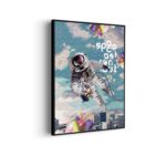 Akoestisch Schilderij Astronaut in de ruimte Rechthoek Verticaal Template 50 70 verticaal ruimtevaart 11 scaled 1
