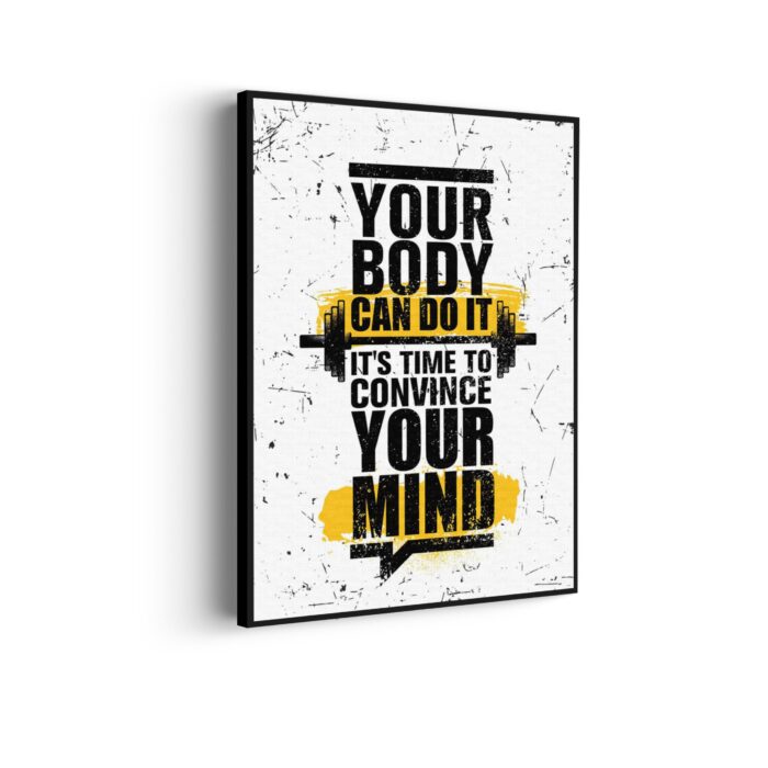 Akoestisch Schilderij You Body Can Do It, It's Time To Convince Your Mind Rechthoek Verticaal Template 50 70 verticaal sport 14 scaled 1