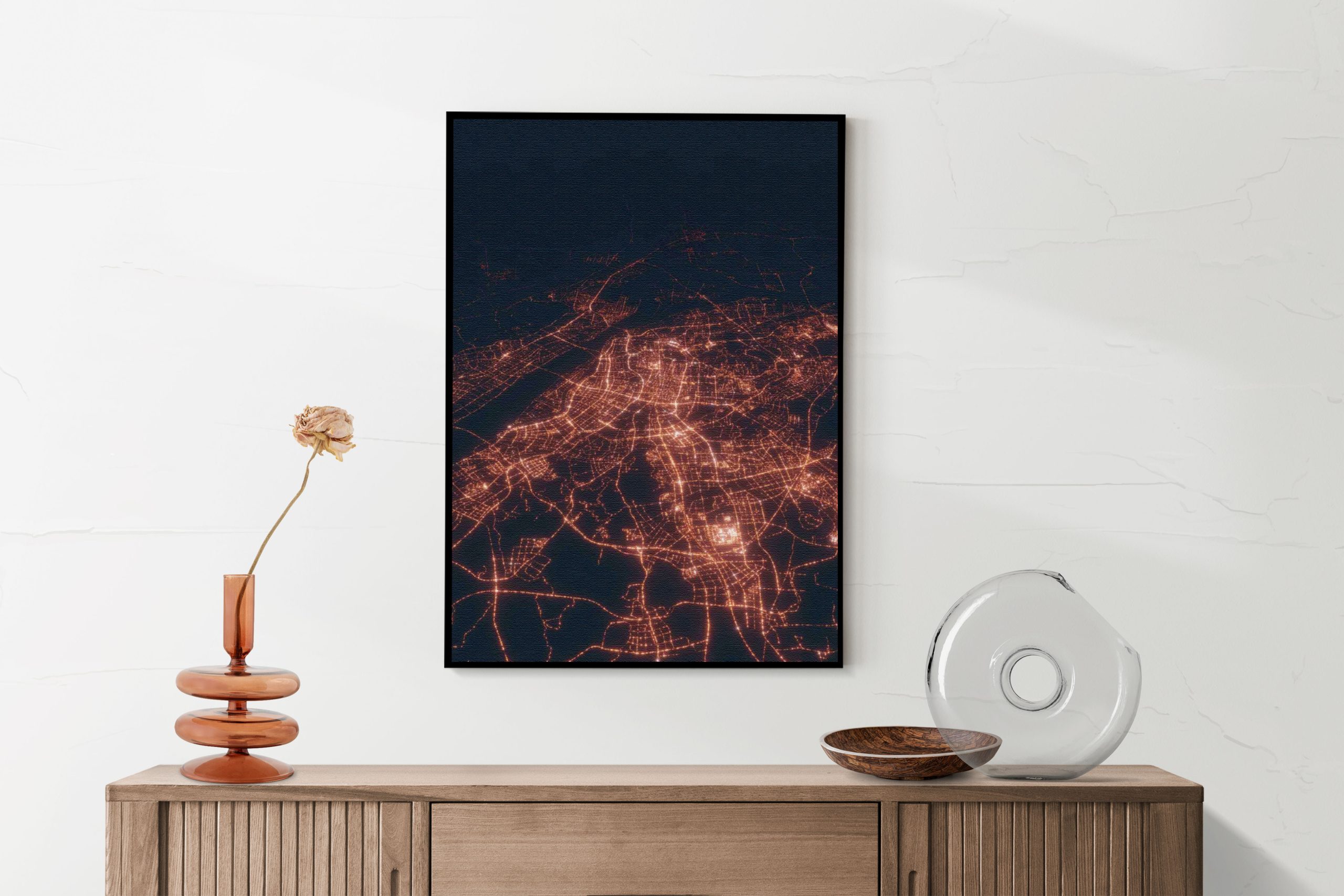 Akoestisch Schilderij Luchtfoto Nacht 02 Rechthoek Verticaal Template 50 70 verticaal steden 107 scaled 1