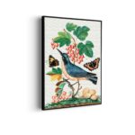 Akoestisch Schilderij Prent Natuur Vogel en Bloemen 01 Rechthoek Verticaal Template 50 70 verticaal vintage 10 scaled 1