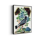 Akoestisch Schilderij Prent Natuur Vogel en Bloemen 06 Rechthoek Verticaal Template 50 70 verticaal vintage 6 scaled 1