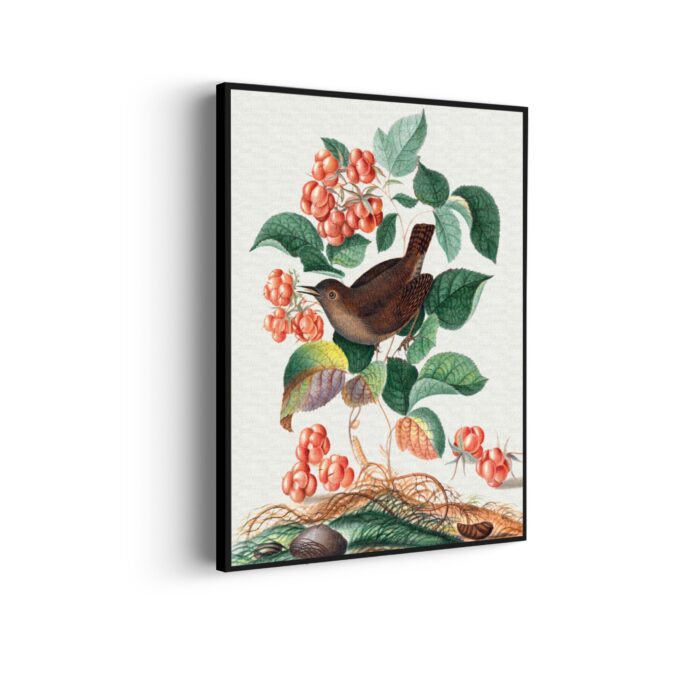 Akoestisch Schilderij Prent Natuur Vogel en Bloemen 01 Rechthoek Verticaal Template 50 70 verticaal vintage 8 scaled 1