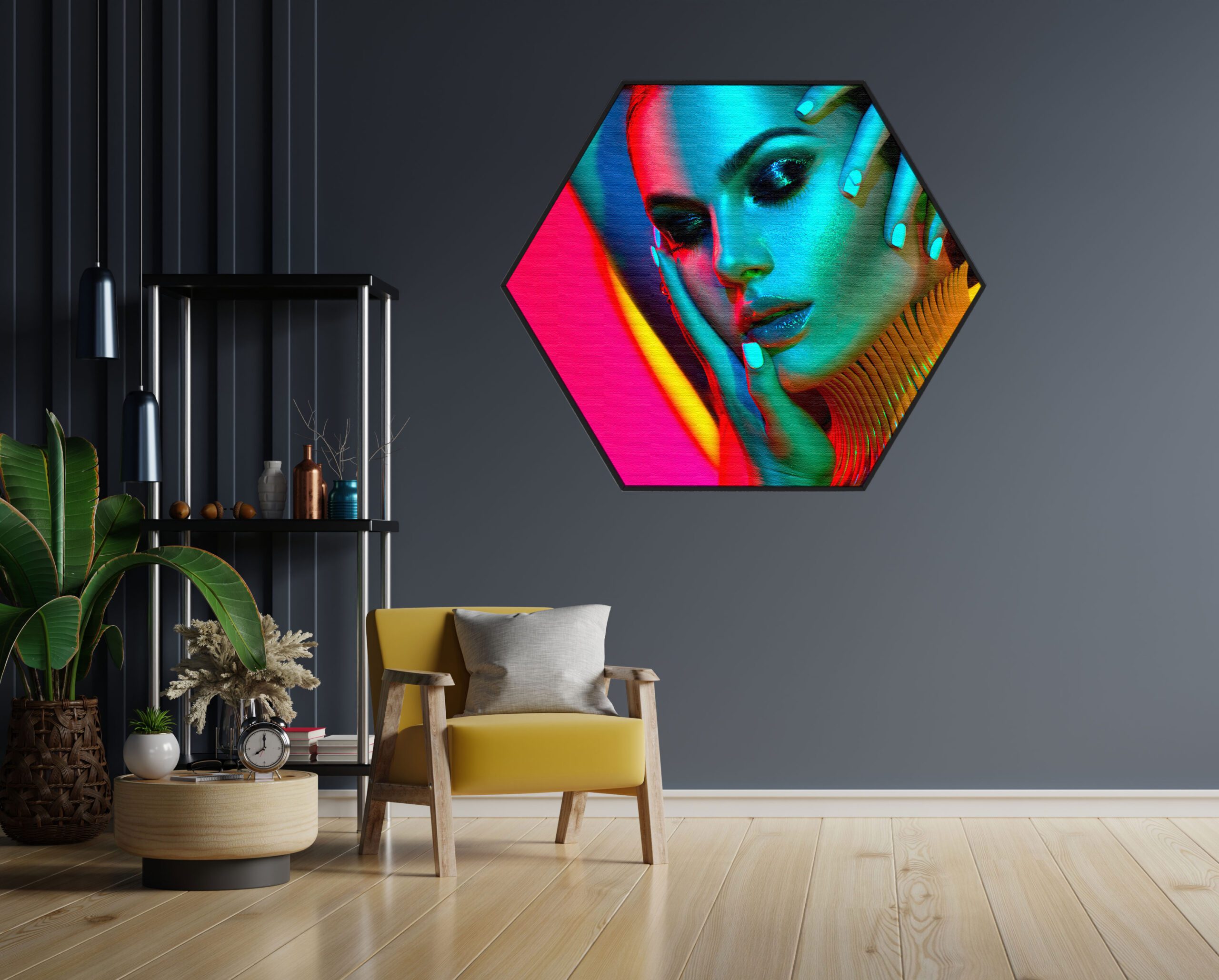Template_Hexagon_Beauty_5-1-scaled Akoestisch Schilderij Kleurrijke Vrouw Hexagon Template Hexagon Beauty 5 1 scaled 1